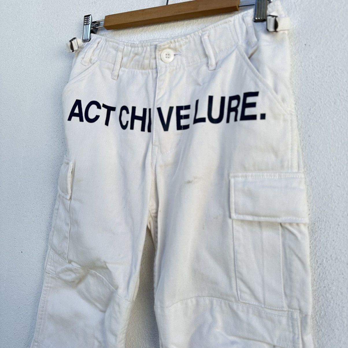 Japanese Brand × Vintage 💥NEED GONE💥Actchivelure red dark cargo pant Size US 29 - 3 Thumbnail