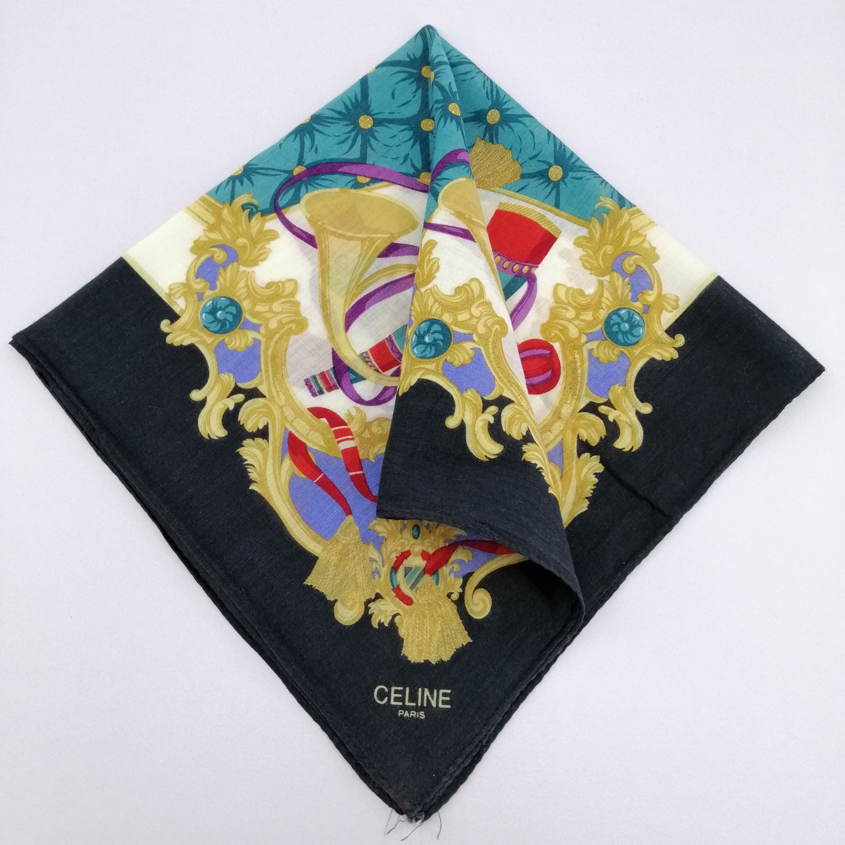 Celine Vintage Celine Handkerchief/Neckerchief/Bandana-KD3026 Size ONE SIZE - 1 Thumbnail