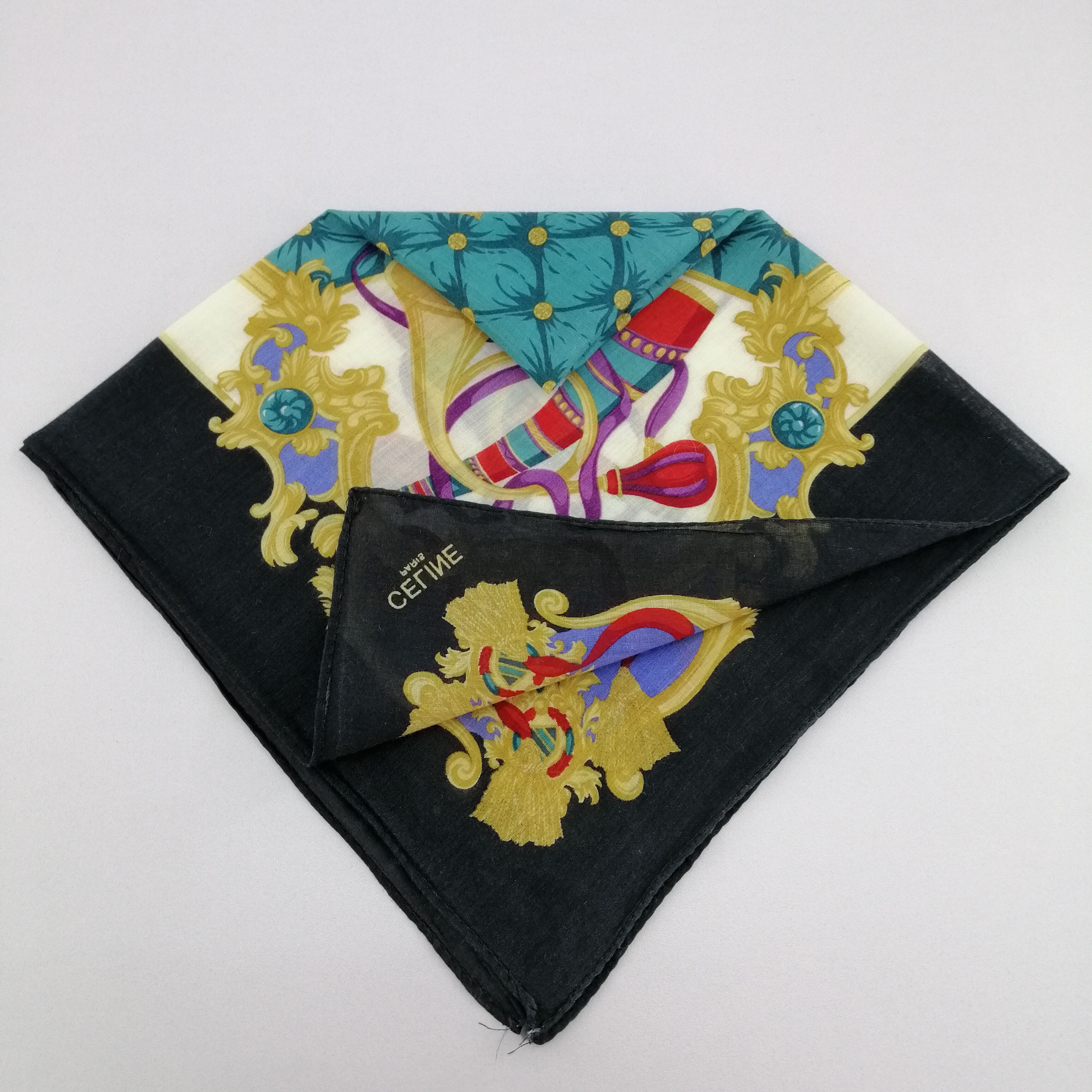 Celine Vintage Celine Handkerchief/Neckerchief/Bandana-KD3026 Size ONE SIZE - 5 Thumbnail