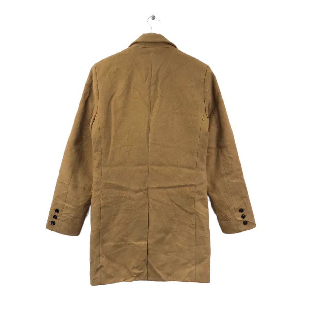 Vintage SEMANTIC DESIGN Japanese Brand Wool Brown Long Coat Parka Size L / US 10 / IT 46 - 6 Thumbnail