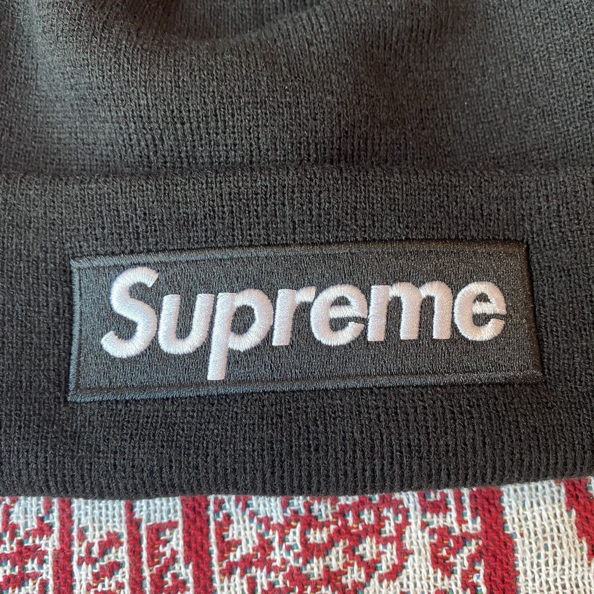 New Era × Supreme FW21 Supreme New Era Box Logo Beanie Black