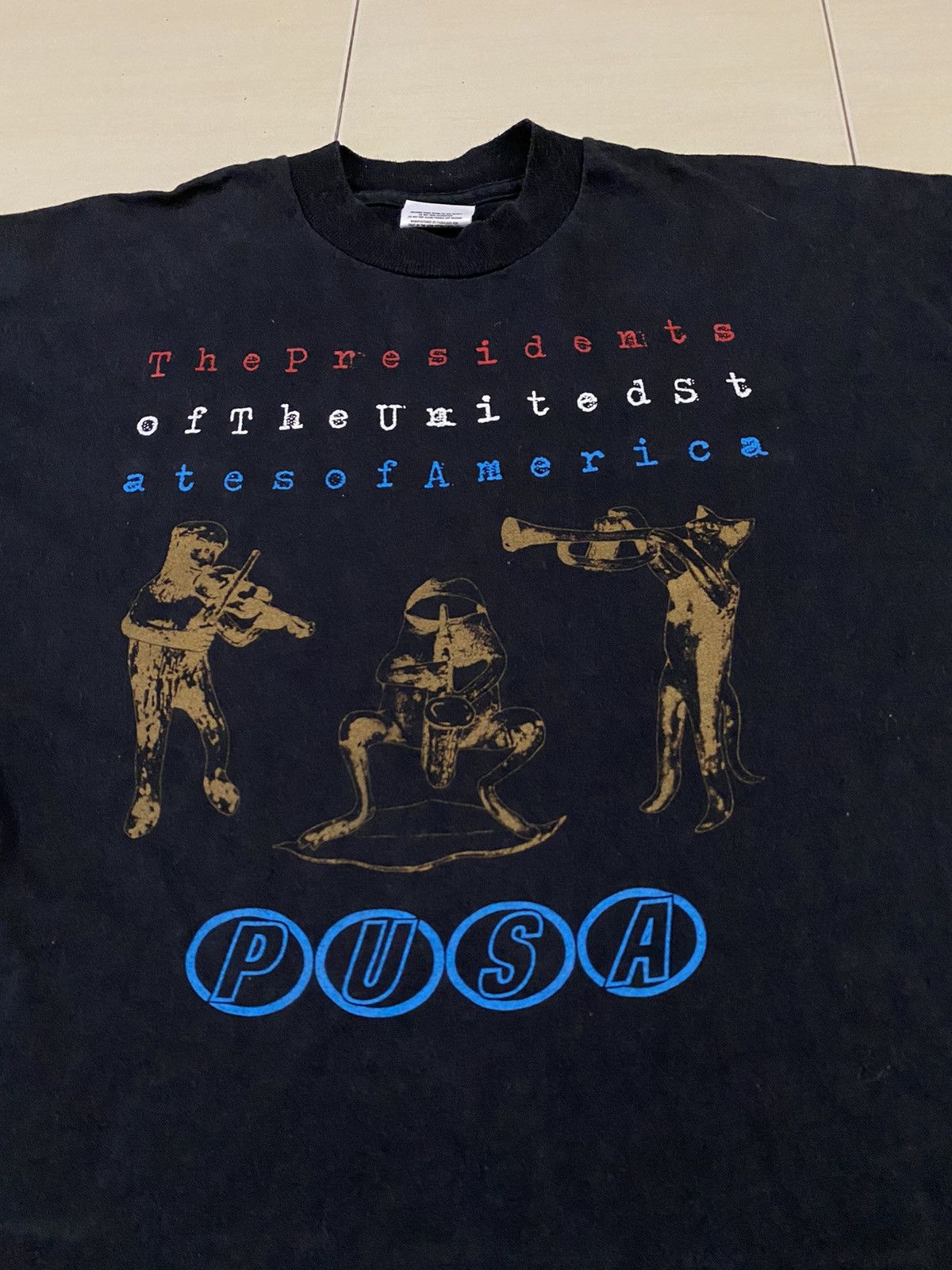 Band Tees Vintage Pusa The President Of United States Of America Shirt Size US XL / EU 56 / 4 - 6 Thumbnail