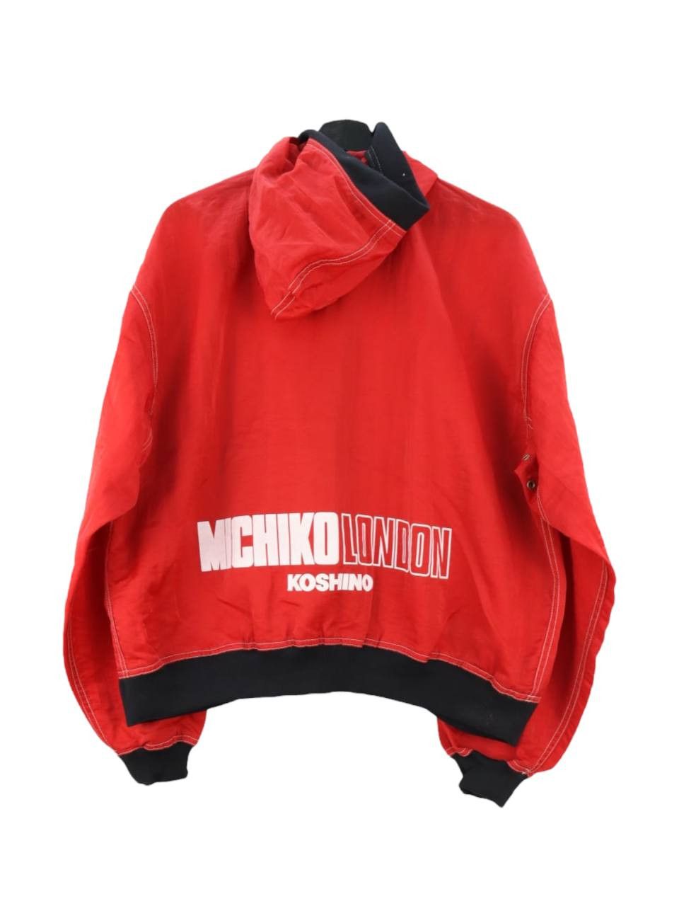 Michiko Koshino London Iconic 80's MK Piece Parachute Light Flight Hooded Jacket Size US M / EU 48-50 / 2 - 2 Thumbnail
