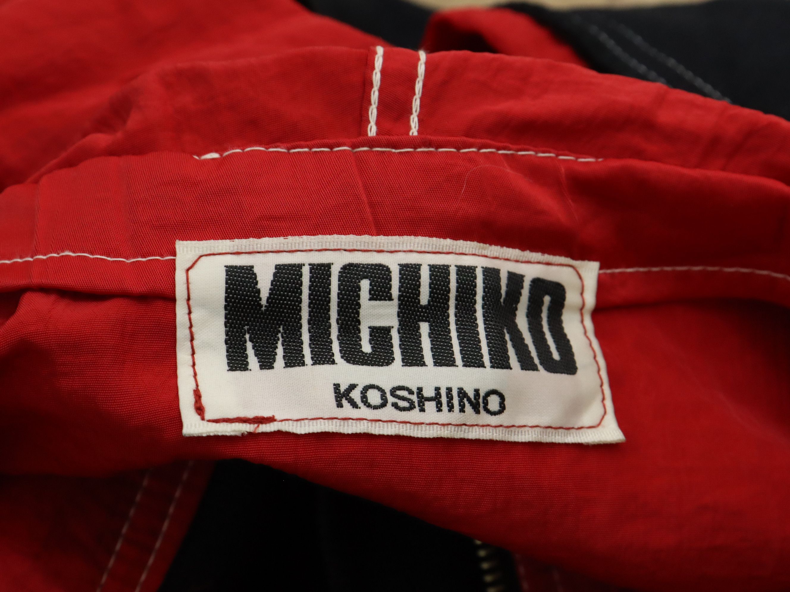 Michiko Koshino London Iconic 80's MK Piece Parachute Light Flight Hooded Jacket Size US M / EU 48-50 / 2 - 10 Thumbnail