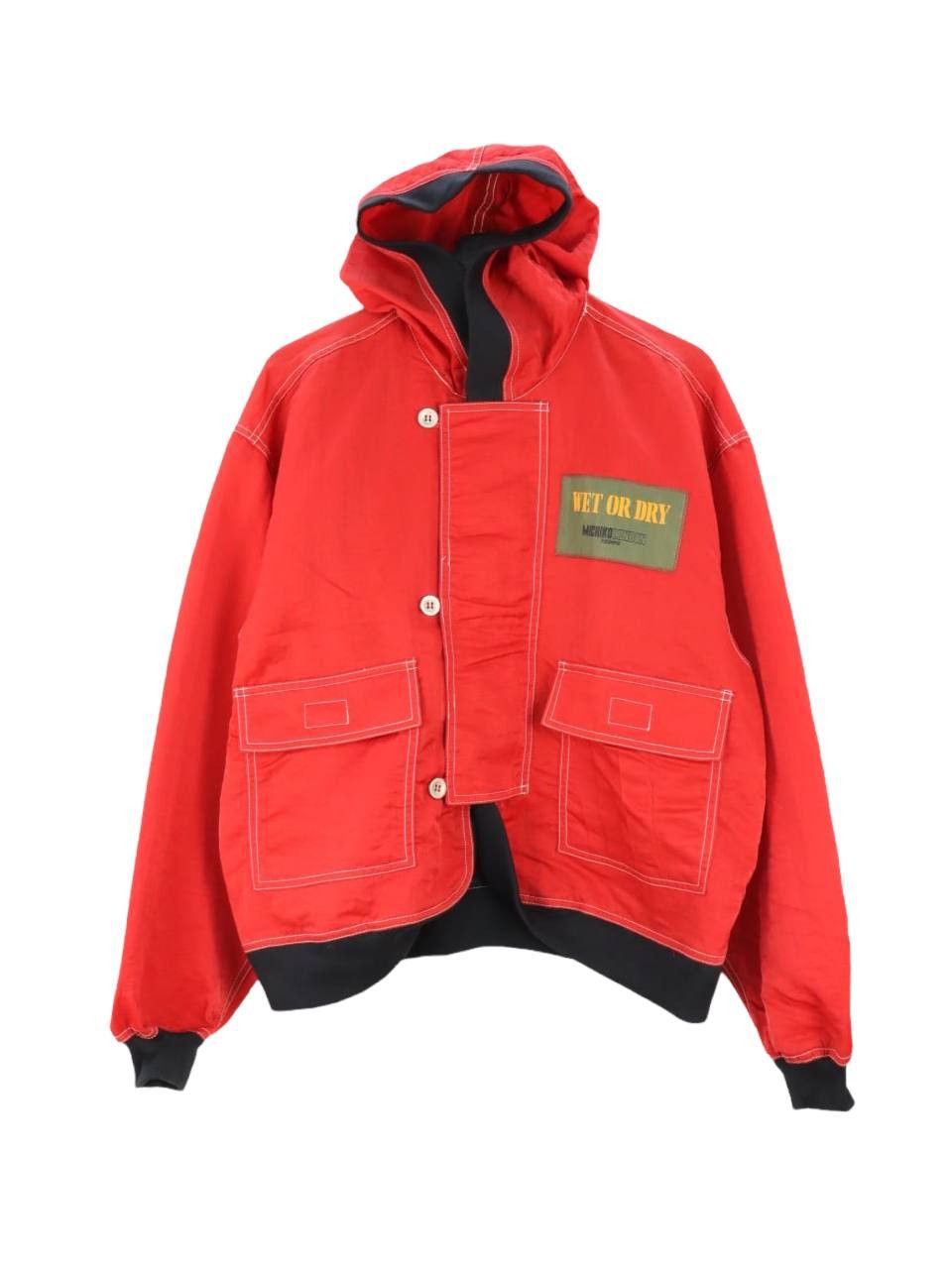 Michiko Koshino London Iconic 80's MK Piece Parachute Light Flight Hooded Jacket Size US M / EU 48-50 / 2 - 3 Thumbnail