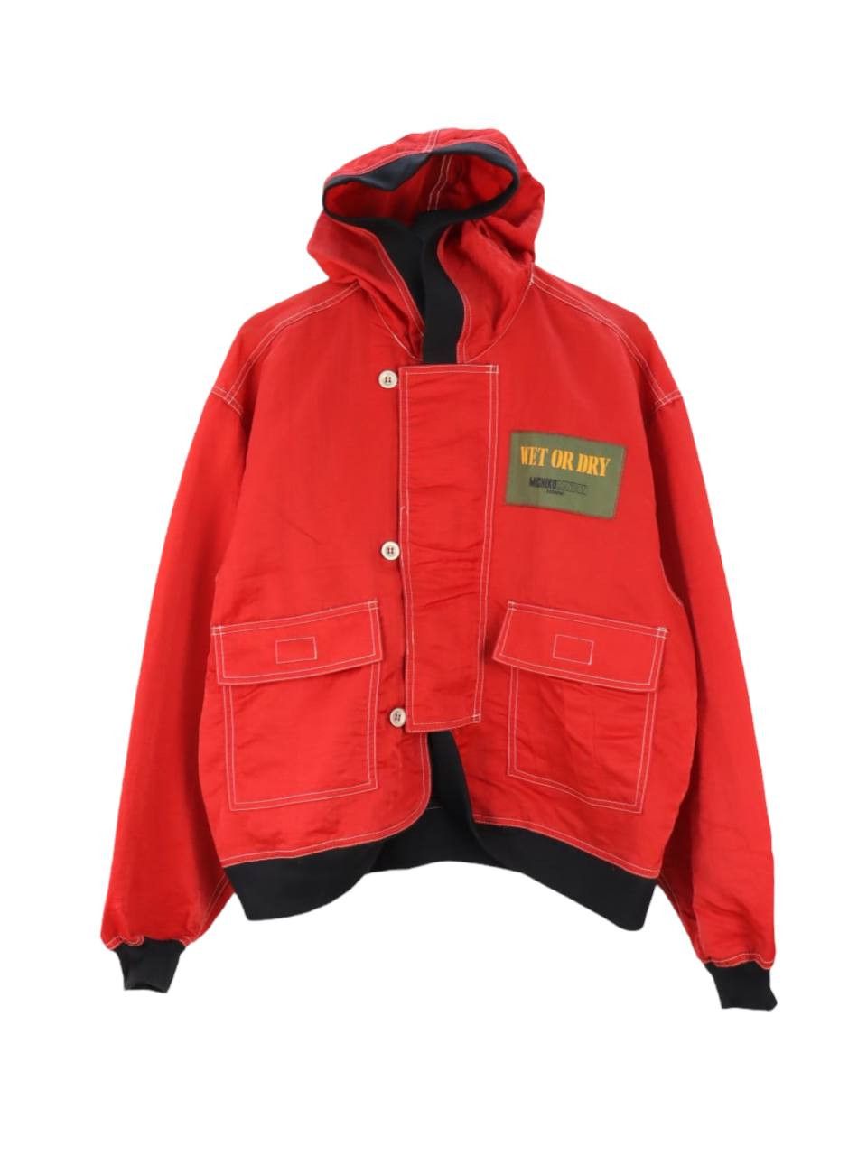 Michiko Koshino London Iconic 80's MK Piece Parachute Light Flight Hooded Jacket Size US M / EU 48-50 / 2 - 1 Thumbnail