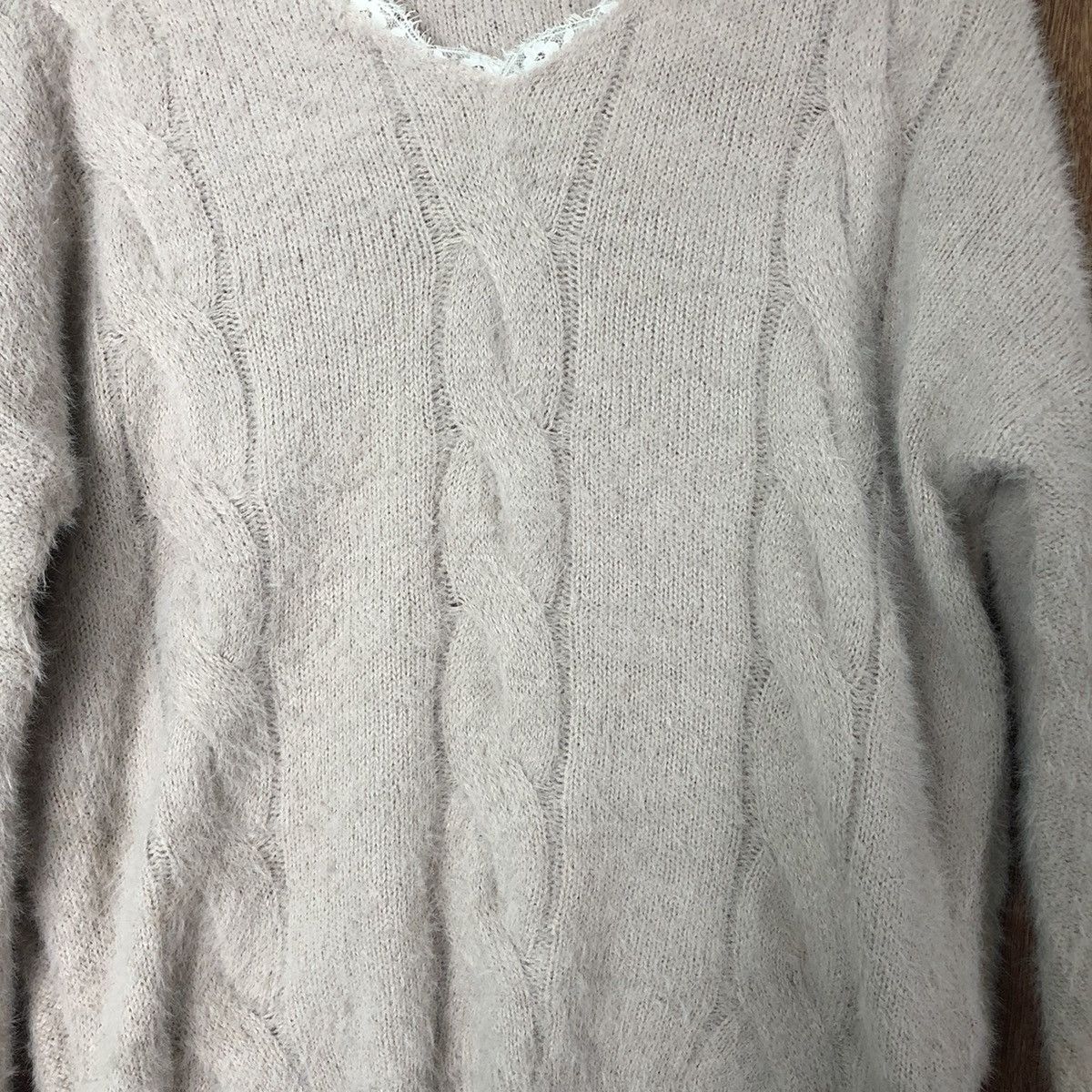 Homespun Knitwear VIS Purple Soft Shag Shaggy Fur Mohair Knitwear #6588 Size M / US 6-8 / IT 42-44 - 6 Thumbnail