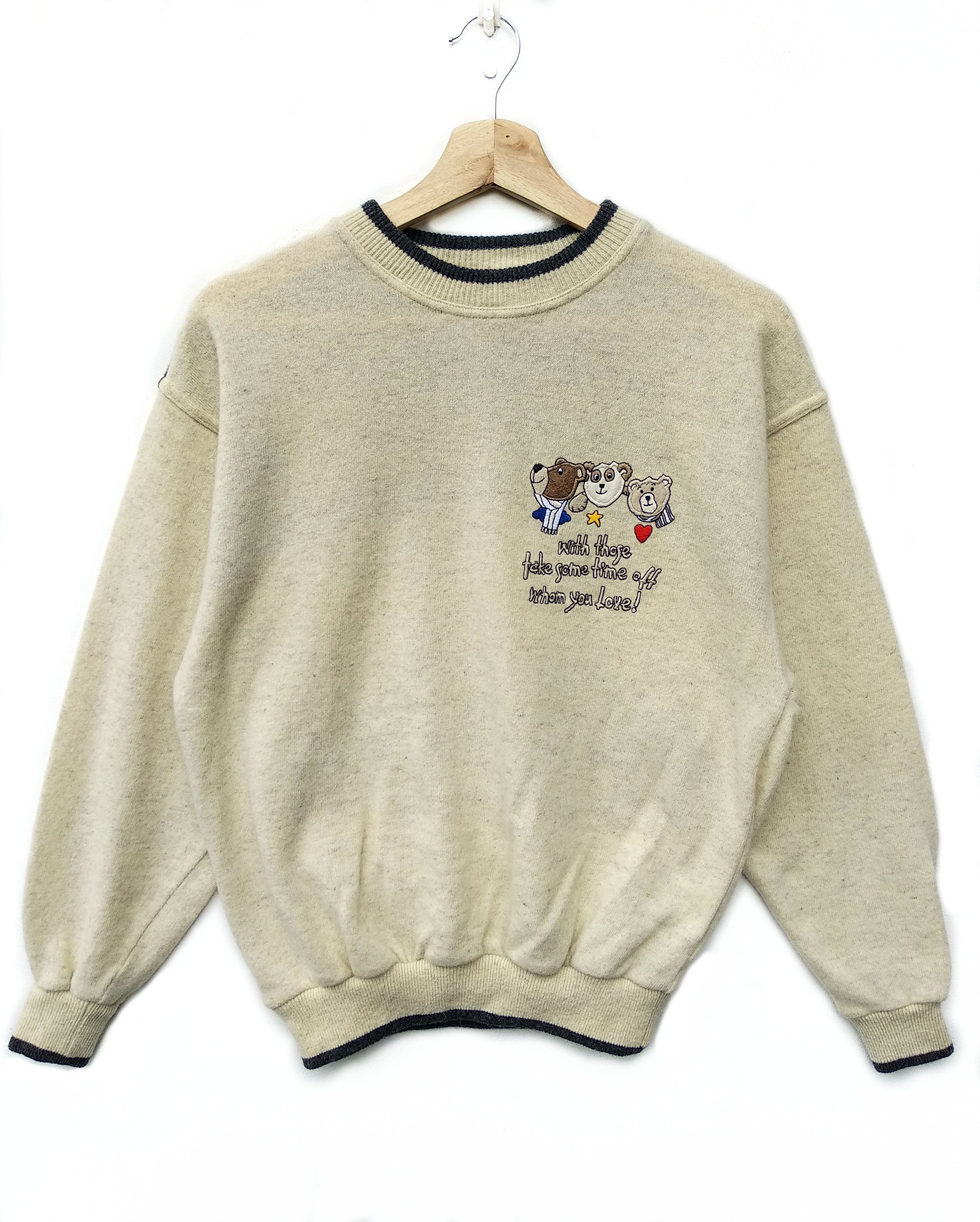 Designer × Jean Charles De Castelbajac × Vintage Vintage Castelbajac Wool Sweatshirt/Embroidered Logo Size US S / EU 44-46 / 1 - 1 Thumbnail