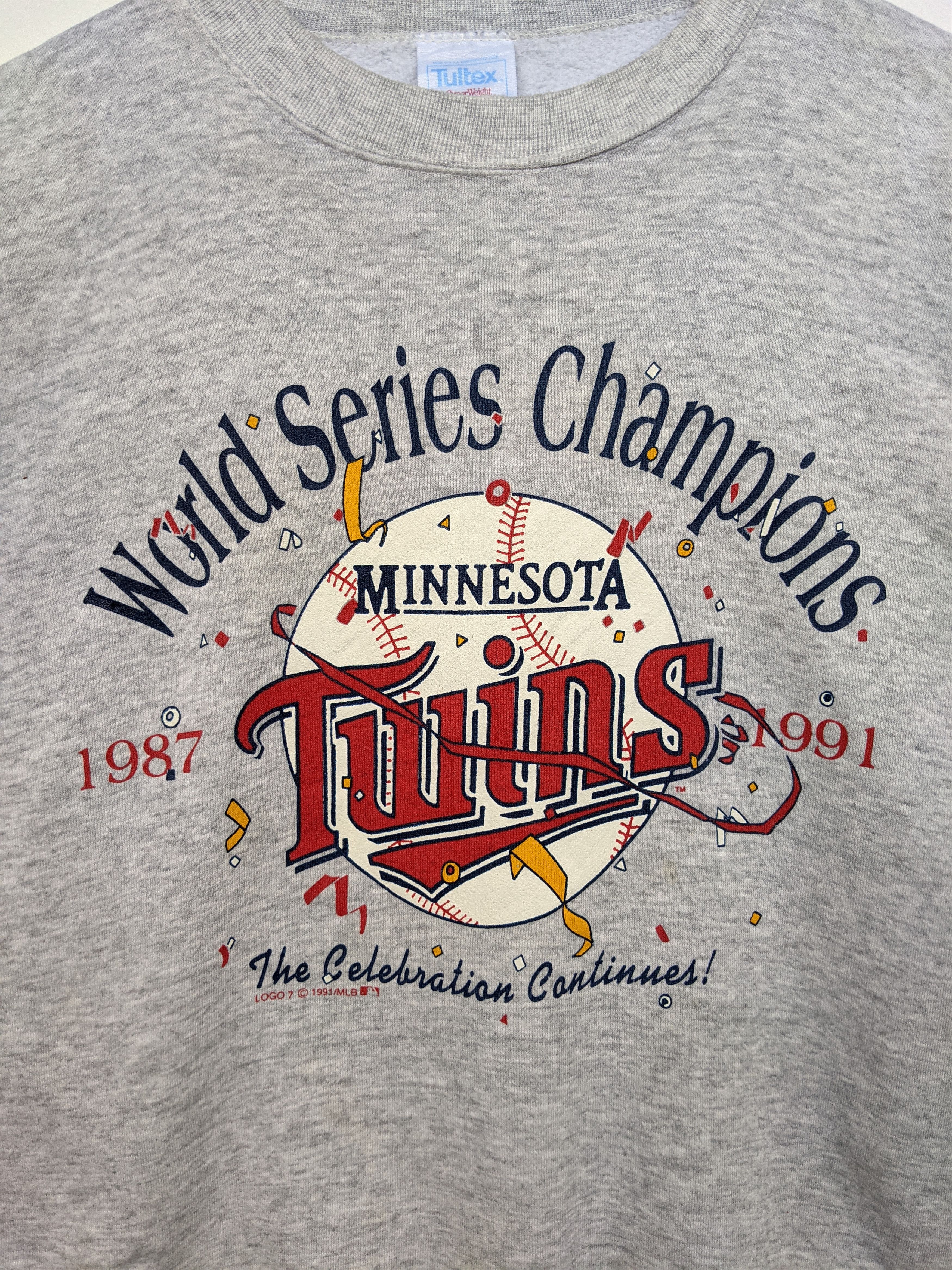 MLB × Tultex 1991 Minnesota Twins World Series Champions Sweatshirt Size US XXL / EU 58 / 5 - 3 Thumbnail