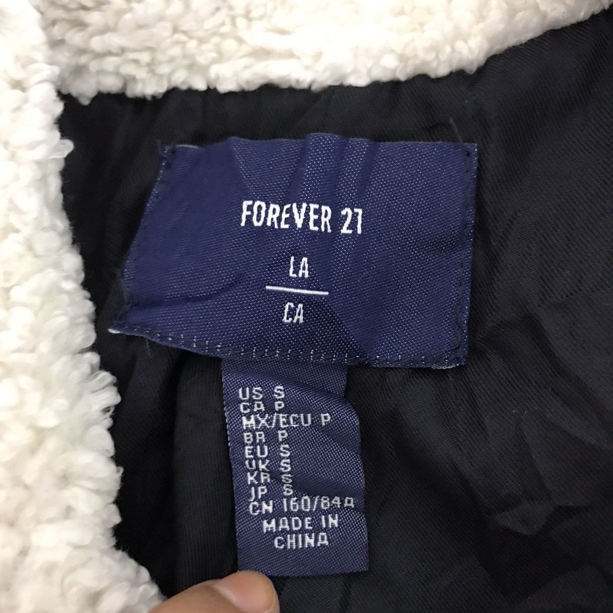 Forever 21 FOREVER21 Check Pocket Wool Coat Jacket Size S / US 4 / IT 40 - 4 Thumbnail