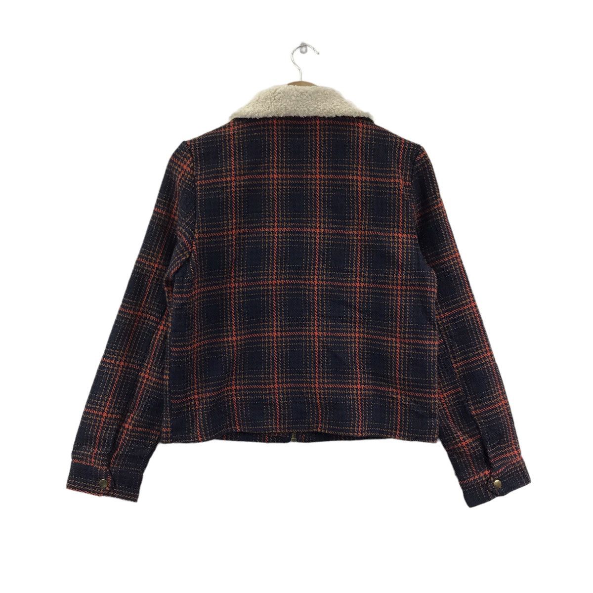 Forever 21 FOREVER21 Check Pocket Wool Coat Jacket Size S / US 4 / IT 40 - 6 Thumbnail