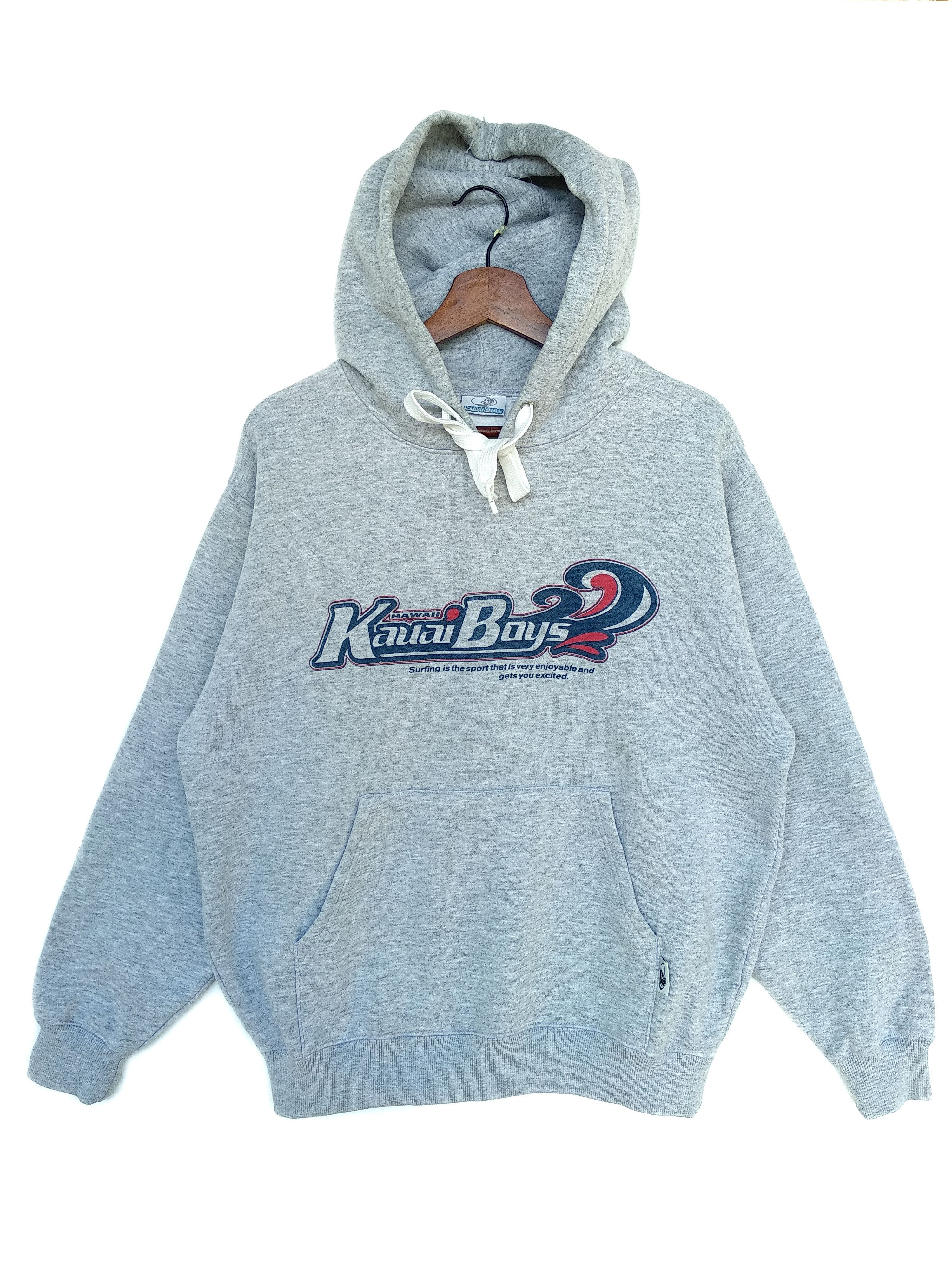 Other Vintage Kauai Boys Surfing Hoodie/Size L/Big Print Size US L / EU 52-54 / 3 - 1 Thumbnail