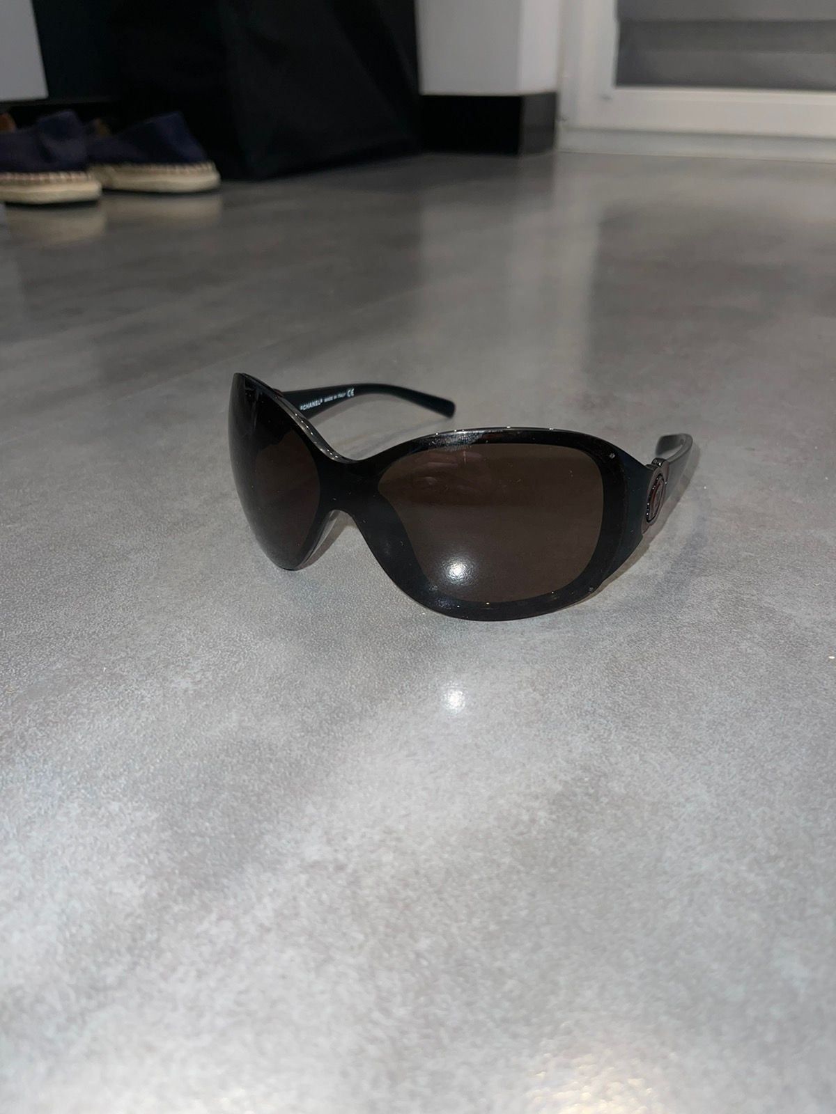 Chanel Chanel 6032 C.888/73 Brown Shield Sunglasses