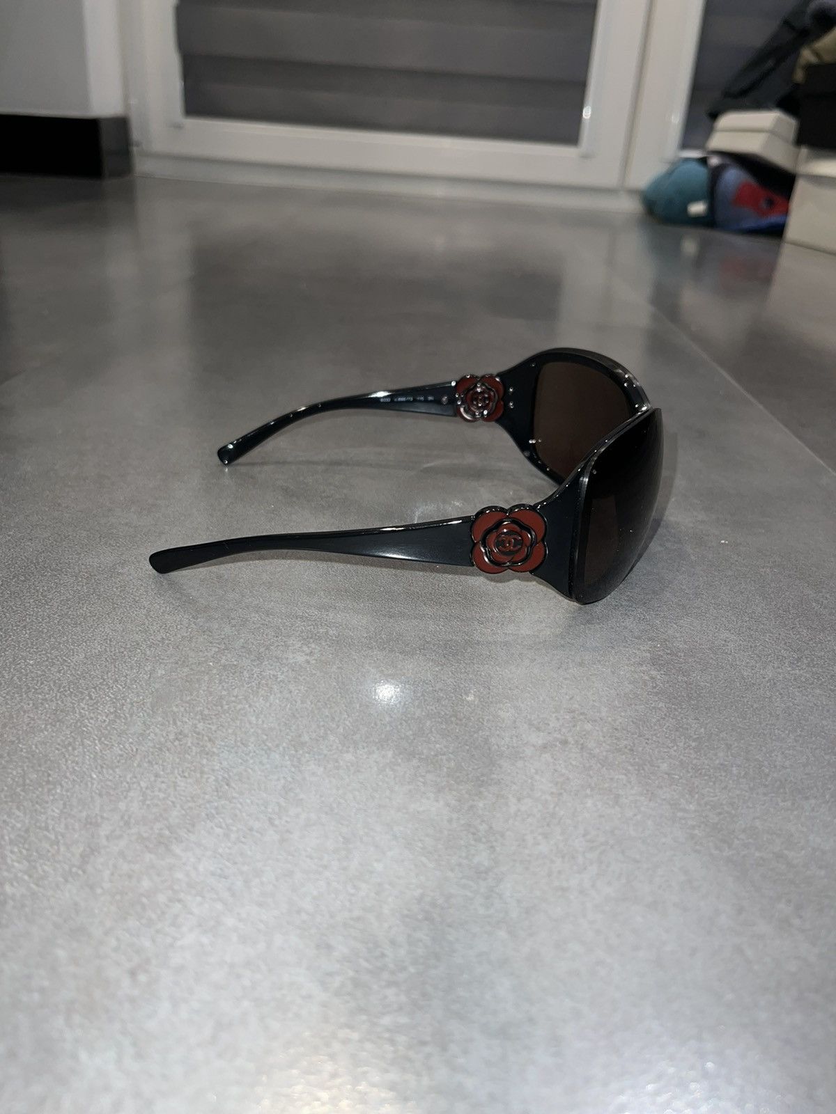 Chanel Chanel 6032 C.888/73 Brown Shield Sunglasses Size ONE SIZE - 7 Thumbnail