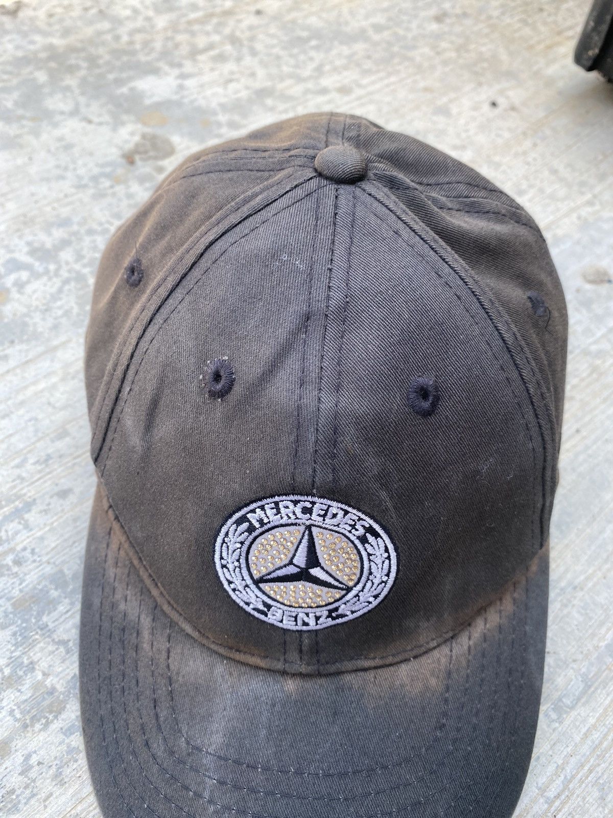 Mercedes-Benz Vintage Mercedes Benz Sun Faded Cap Size ONE SIZE - 2 Thumbnail