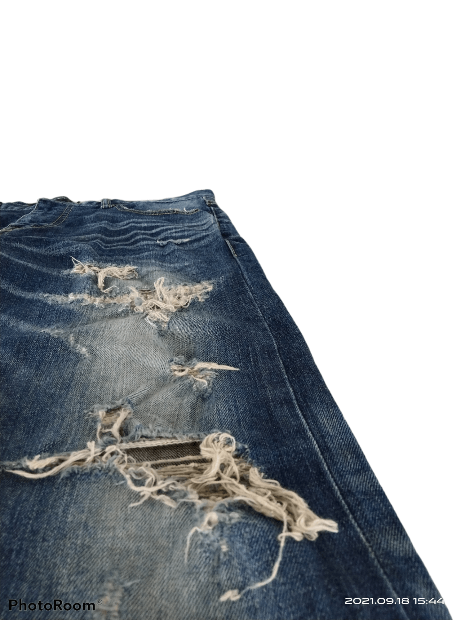 JACKROSE × Japanese Brand MADE IN JAPAN DiSTRESSED RIPED JACK ROSE DENIM PANTS Size US 32 / EU 48 - 6 Thumbnail