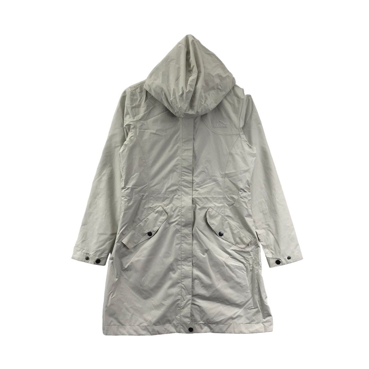 L.L. Bean Vintage LL BEAN USA White Long Coat Overcoat Trench Jacket Size S / US 4 / IT 40 - 1 Thumbnail
