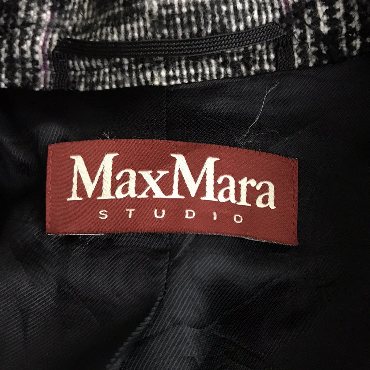 Max Mara MAX MARA Italy Designer Check Blazer Coat Jacket Size S / US 4 / IT 40 - 4 Thumbnail