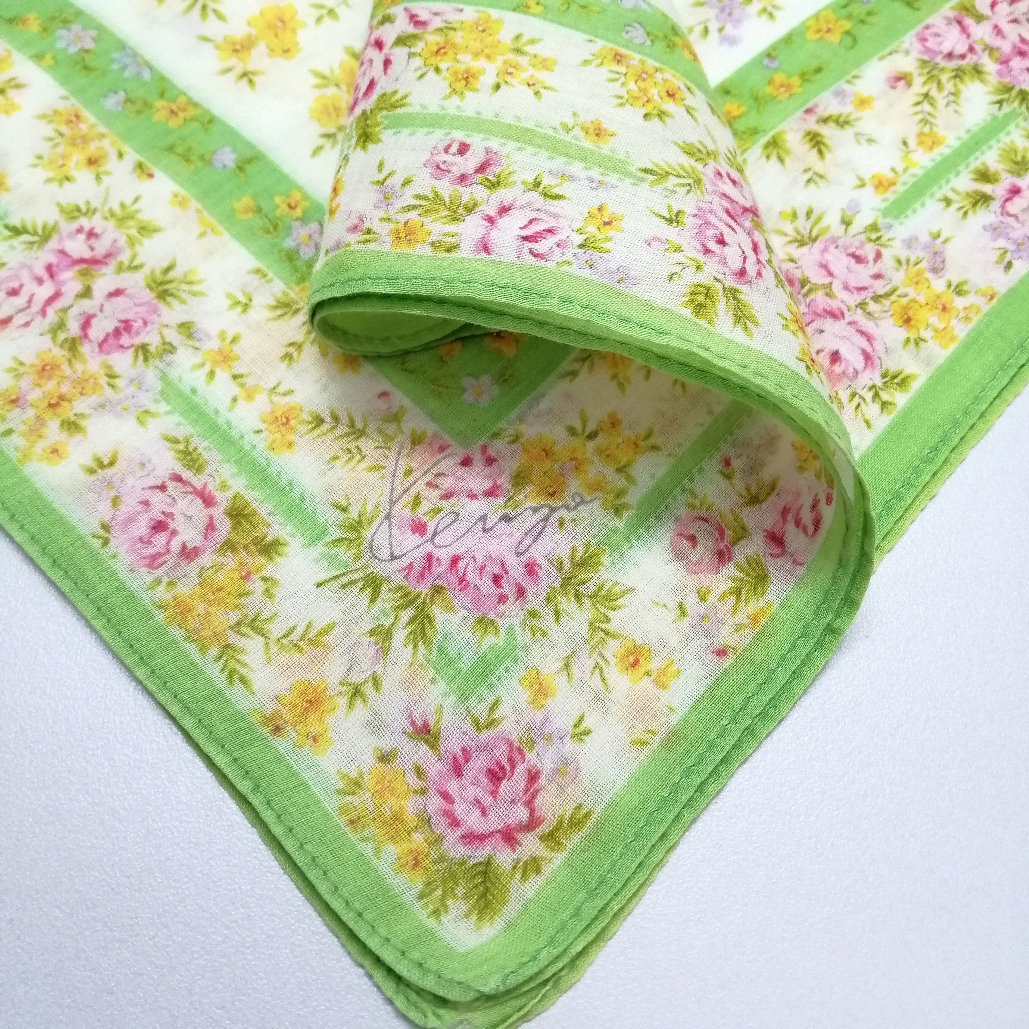 Kenzo × Vintage Kenzo Handkerchief/Neckerchief/Bandana-KD2086 Size ONE SIZE - 5 Thumbnail