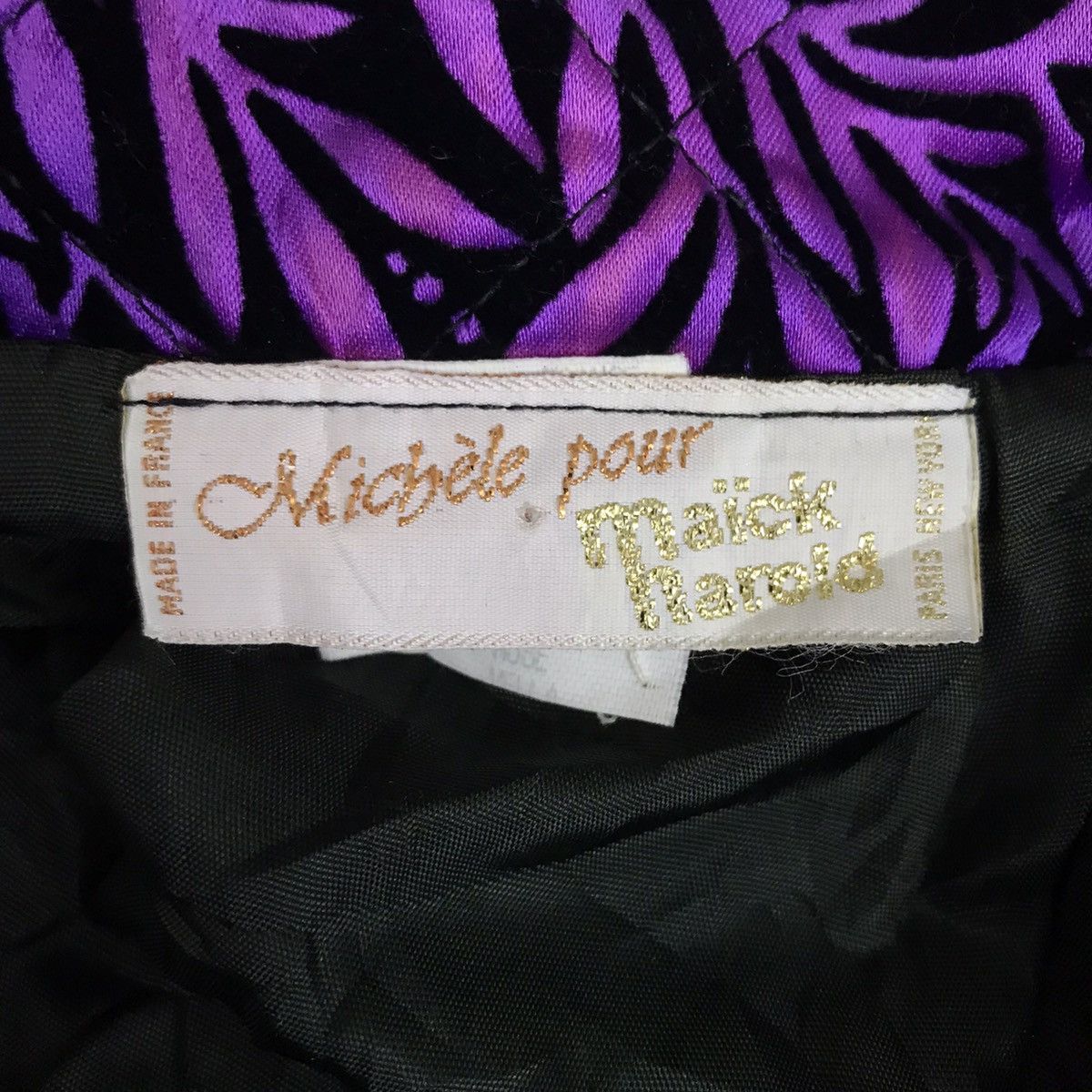 Vintage MICHELE POUR Maick Harold France Black Coat Jacket Size S / US 4 / IT 40 - 4 Thumbnail