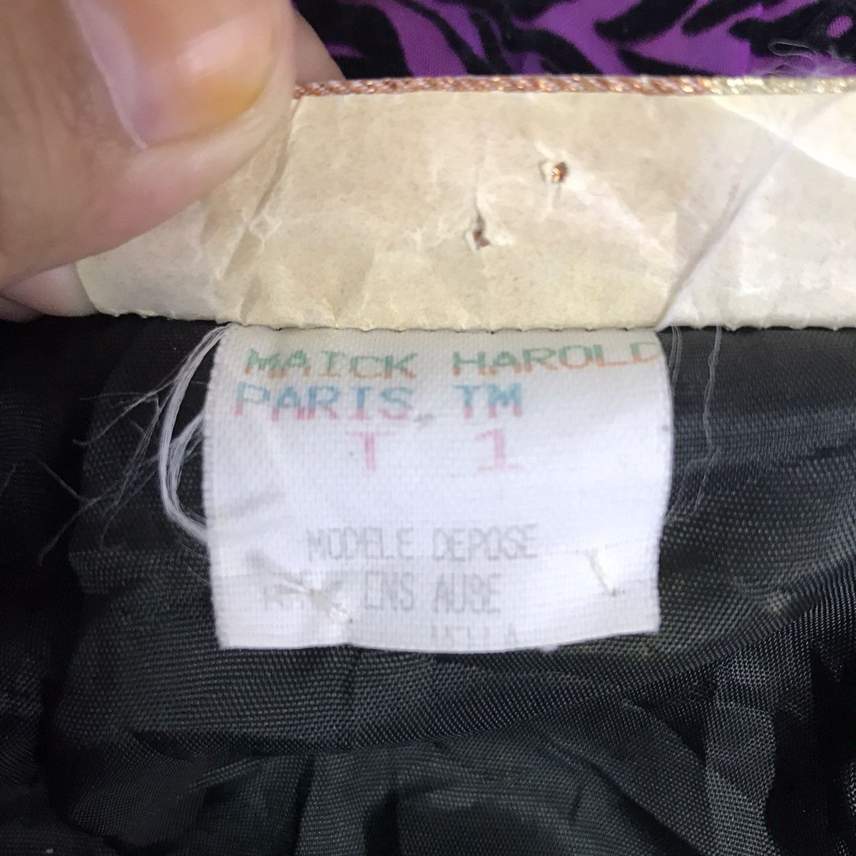 Vintage MICHELE POUR Maick Harold France Black Coat Jacket Size S / US 4 / IT 40 - 5 Thumbnail