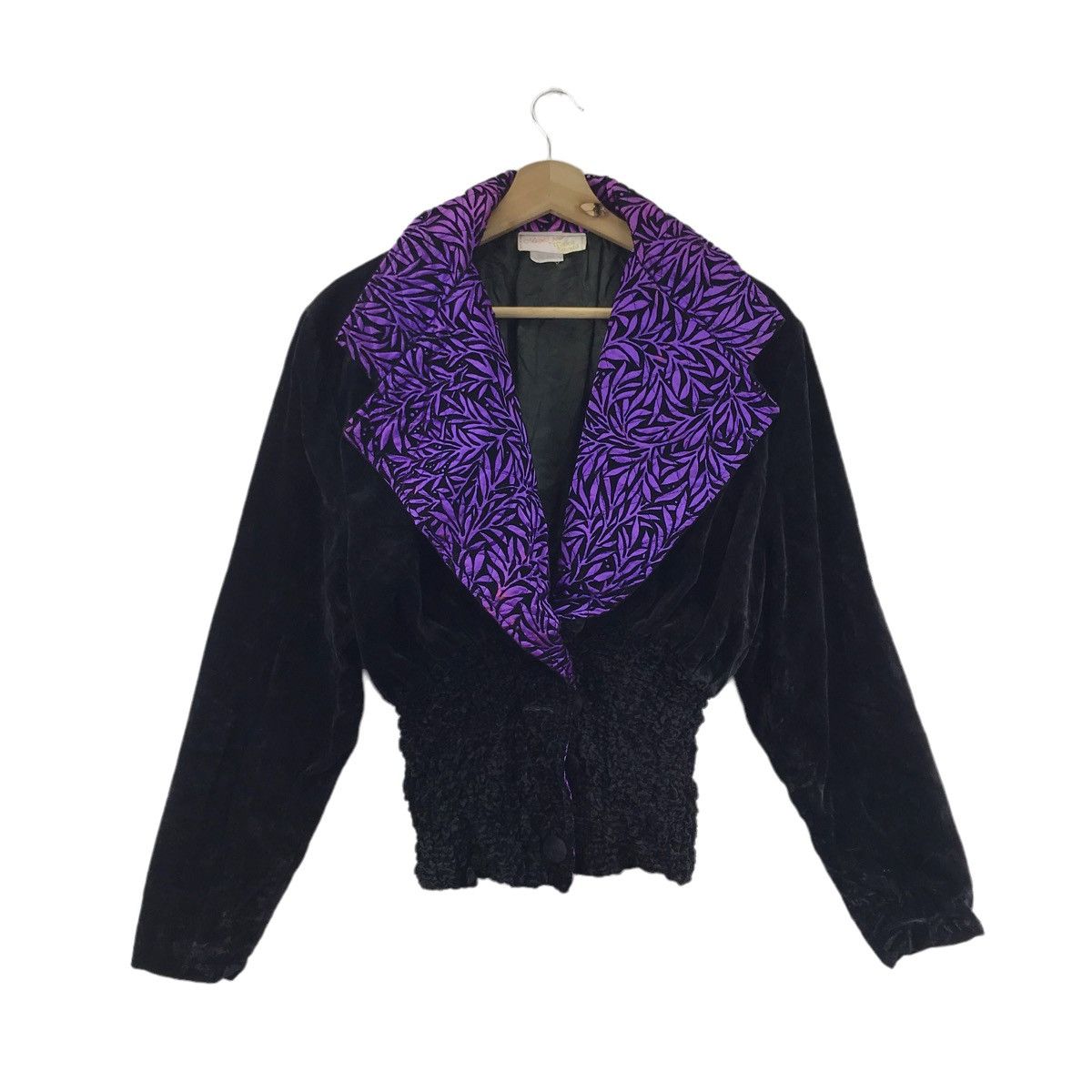 Vintage MICHELE POUR Maick Harold France Black Coat Jacket Size S / US 4 / IT 40 - 1 Thumbnail