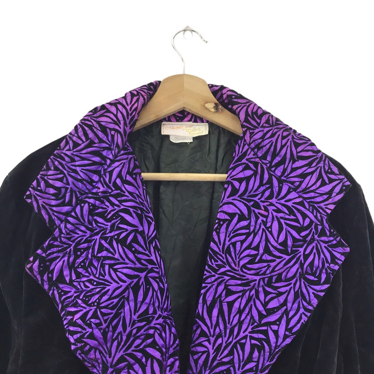 Vintage MICHELE POUR Maick Harold France Black Coat Jacket Size S / US 4 / IT 40 - 2 Thumbnail