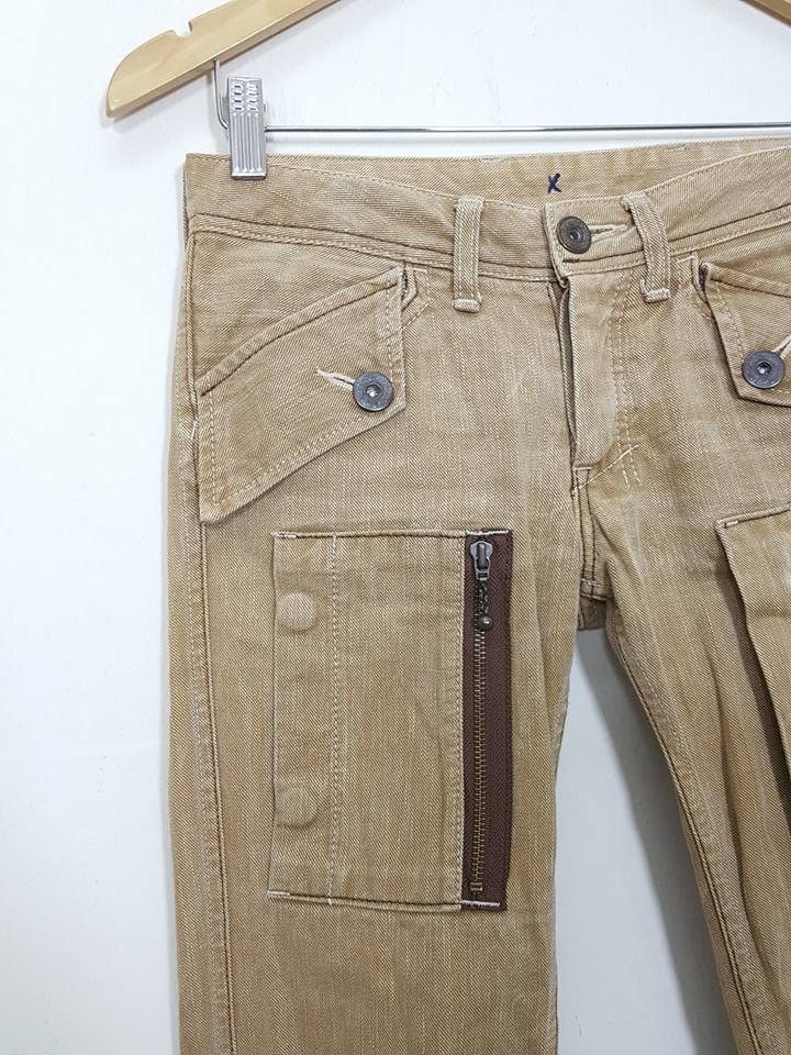 Johnbull × KOJIMA GENES Johnbull Kojima:Japan Designer Zipper Pants Size US 28 / EU 44 - 3 Thumbnail