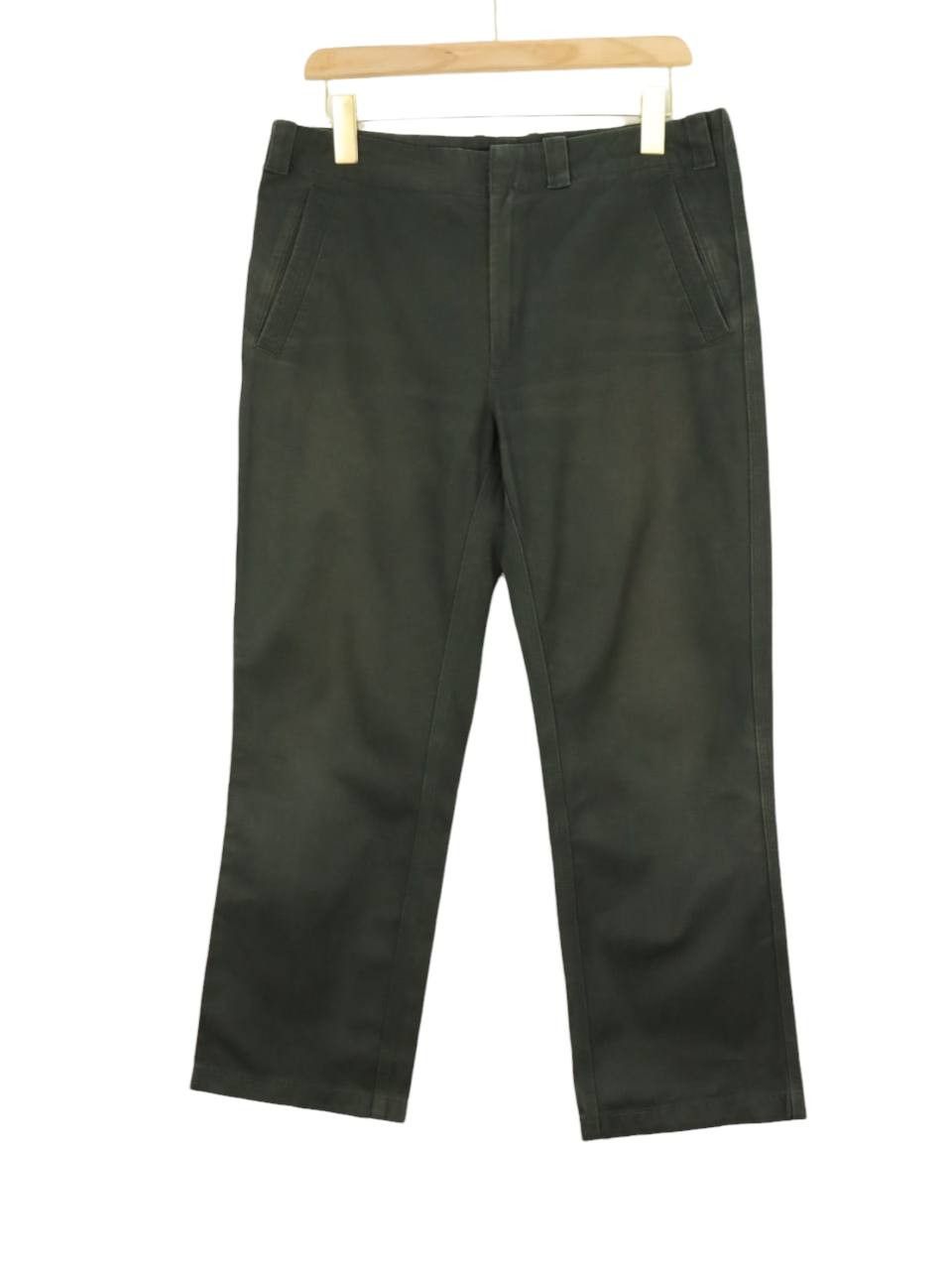 Christophe Lemaire A/W 2001/02 Dark Olive Casual Trouser Pant MADE IN FRANCE Size US 31 - 3 Thumbnail