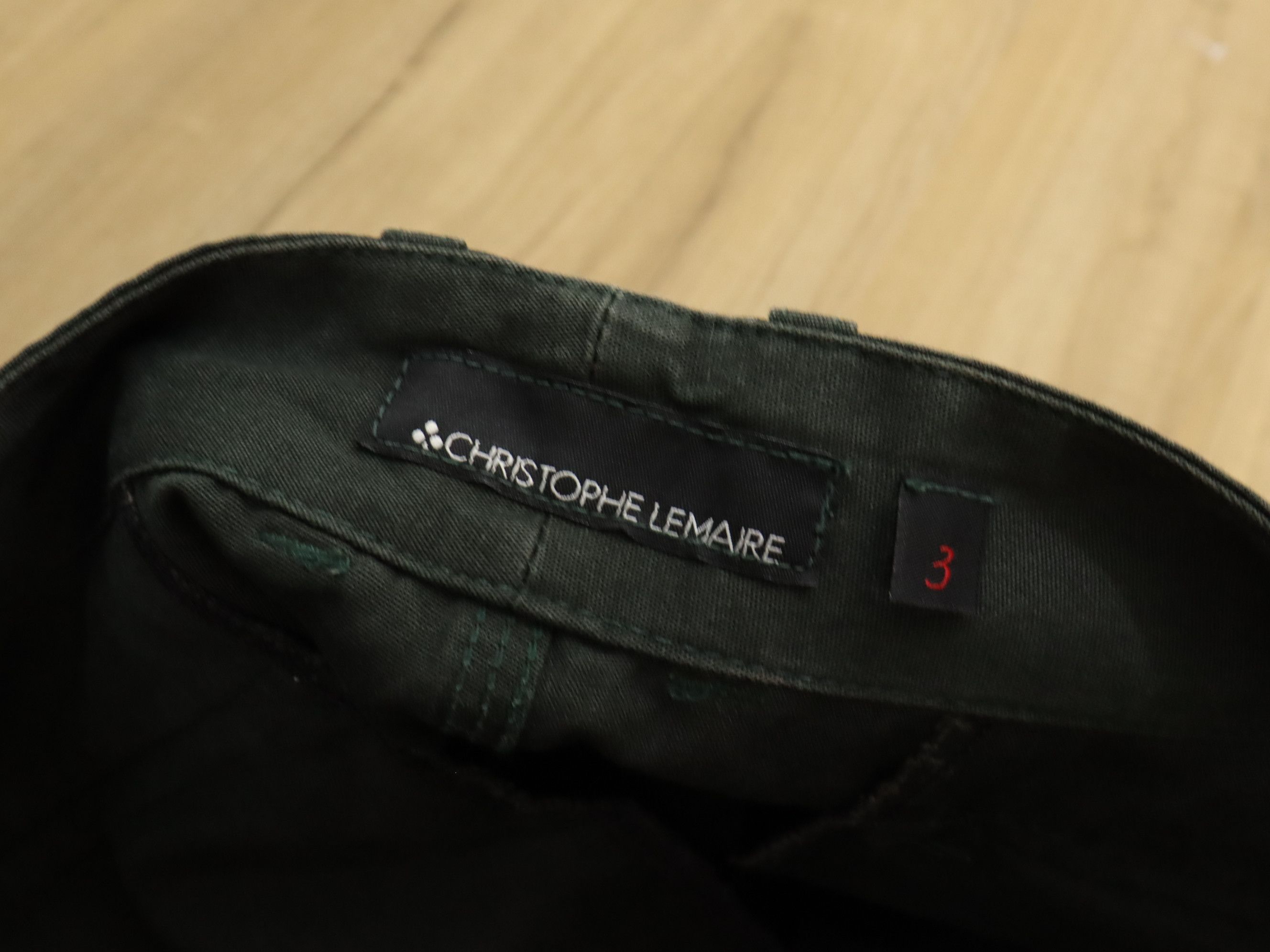 Christophe Lemaire A/W 2001/02 Dark Olive Casual Trouser Pant MADE IN FRANCE Size US 31 - 13 Thumbnail