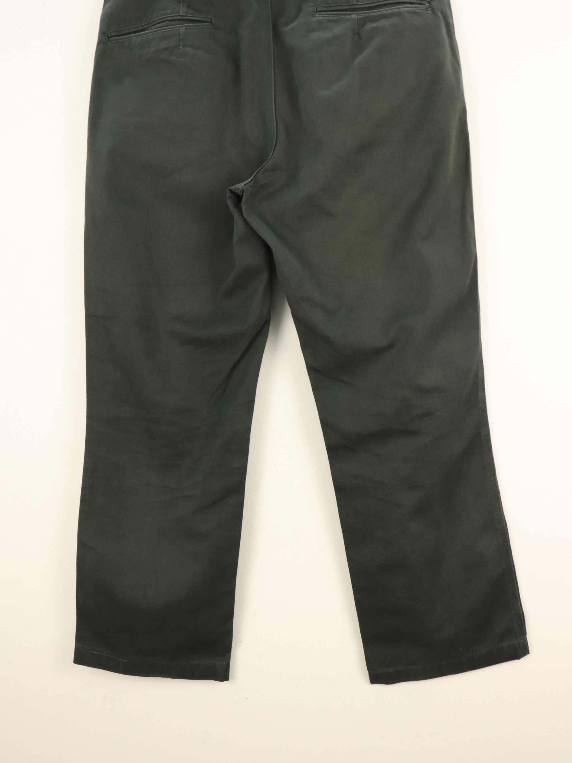Christophe Lemaire A/W 2001/02 Dark Olive Casual Trouser Pant MADE IN FRANCE Size US 31 - 10 Thumbnail