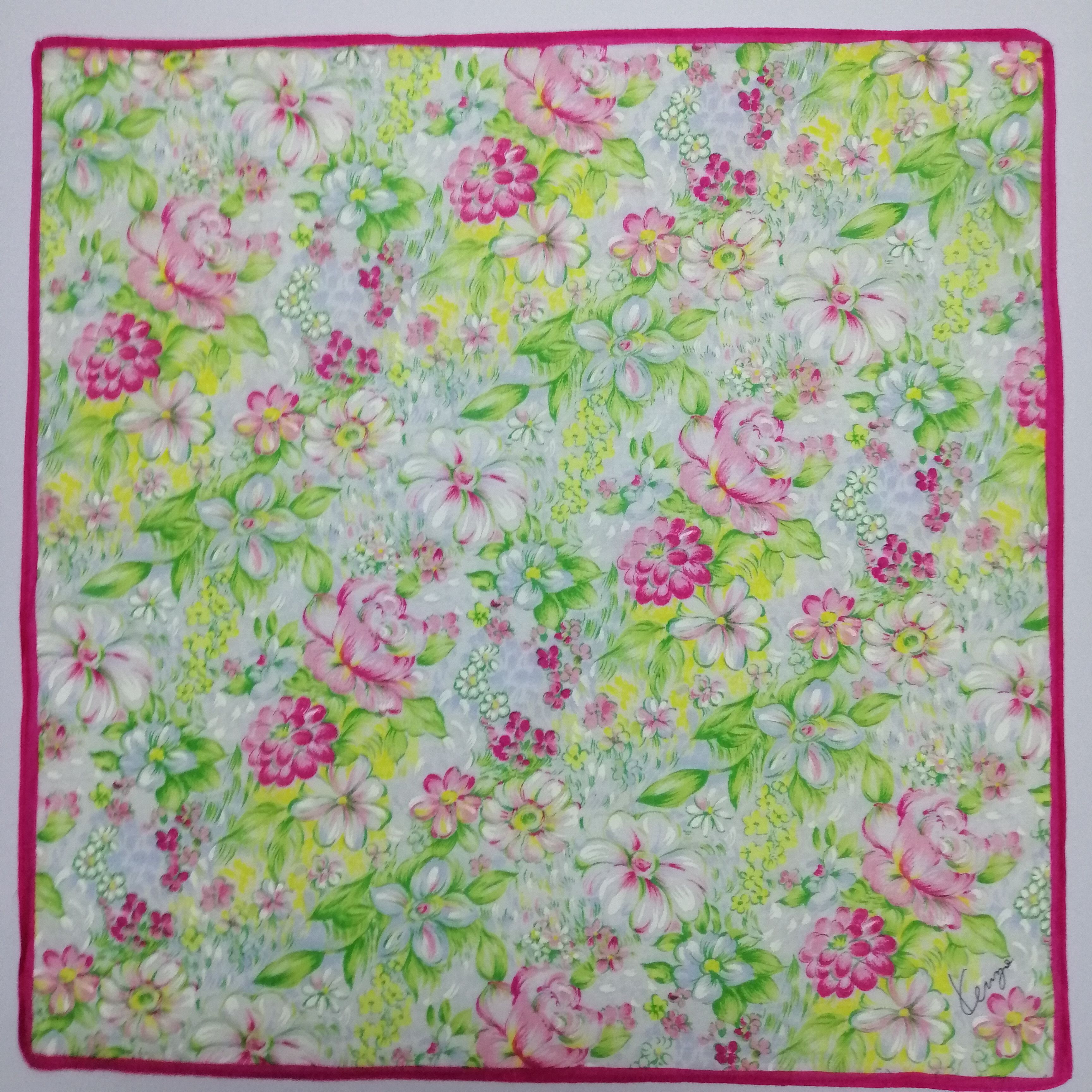 Kenzo × Vintage Kenzo Handkerchief/Neckerchief/Bandana-KD2122 Size ONE SIZE - 2 Thumbnail