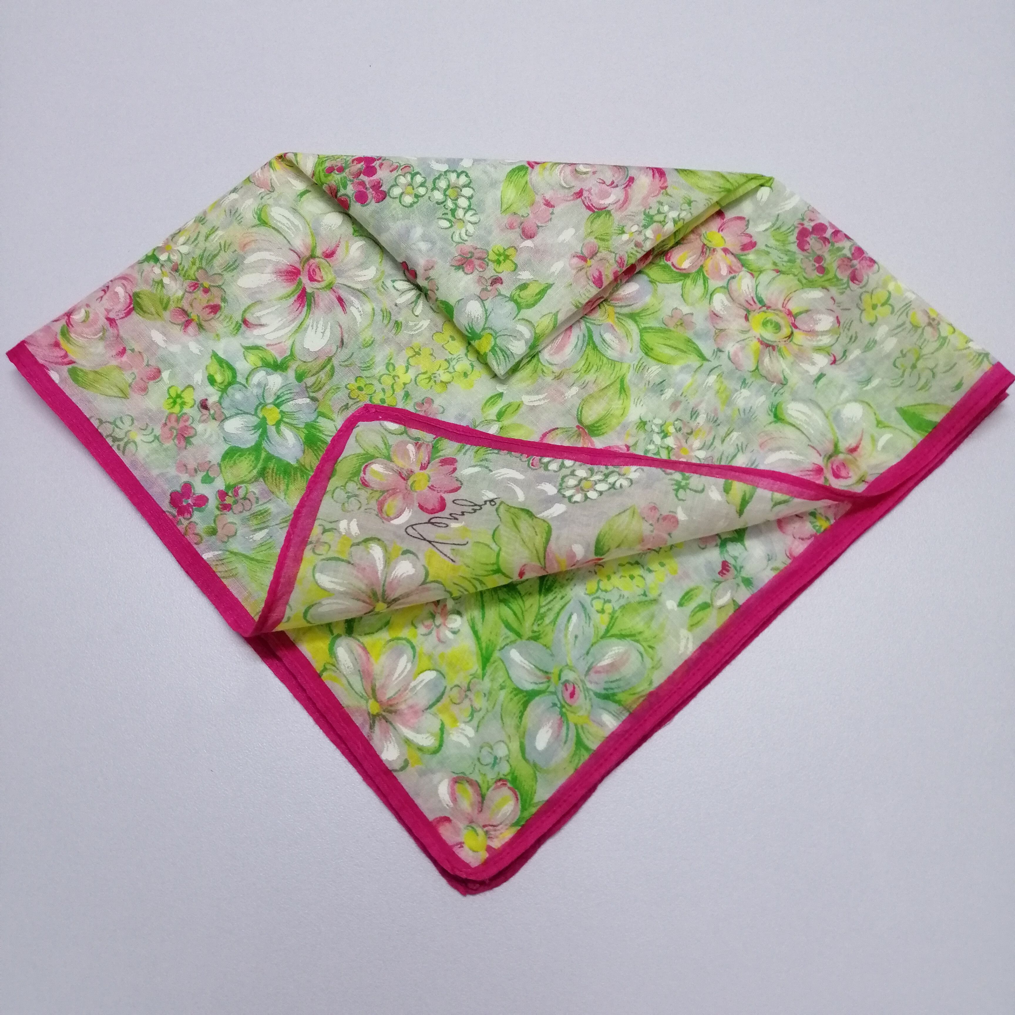 Kenzo × Vintage Kenzo Handkerchief/Neckerchief/Bandana-KD2122 Size ONE SIZE - 4 Thumbnail