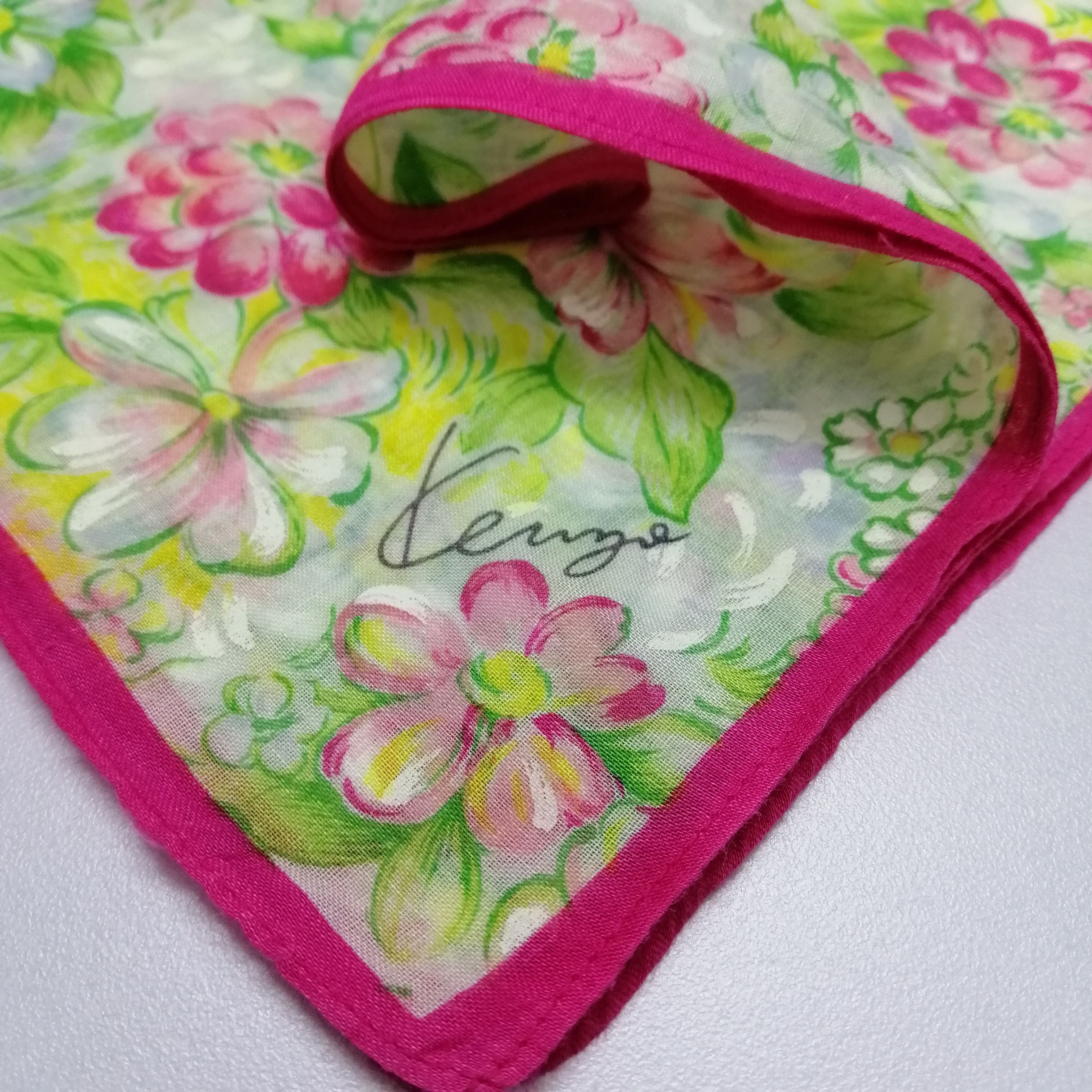 Kenzo × Vintage Kenzo Handkerchief/Neckerchief/Bandana-KD2122 Size ONE SIZE - 3 Thumbnail