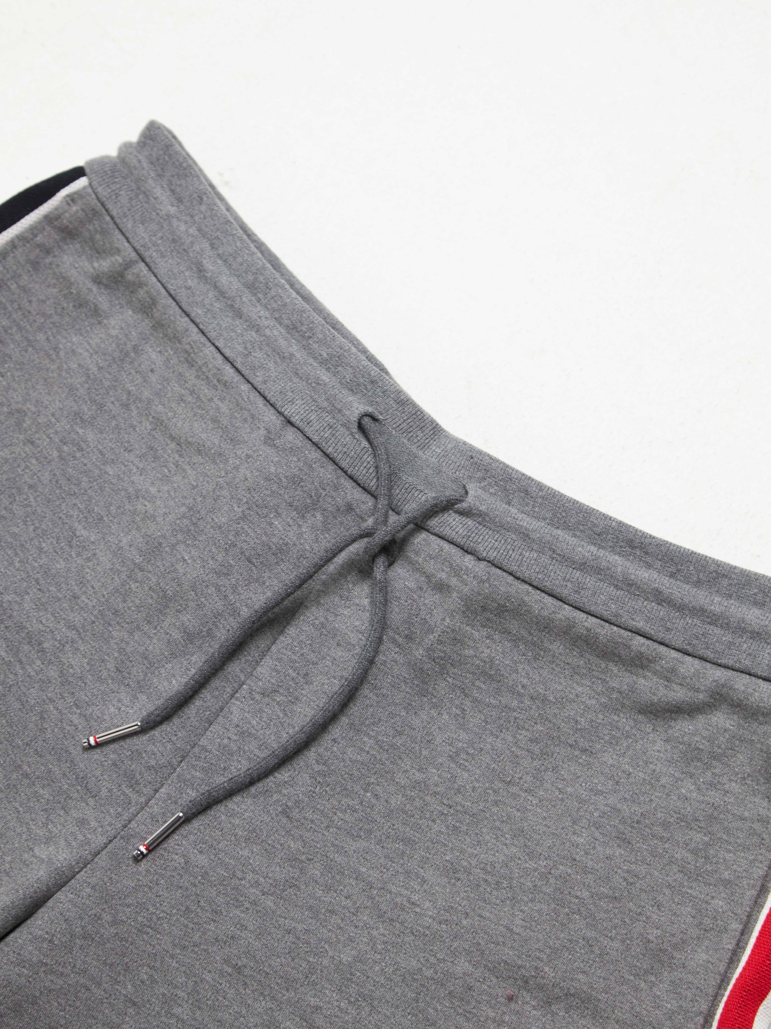 Thom Browne Gray Cotton Striped Shorts Size US 34 / EU 50 - 3 Thumbnail