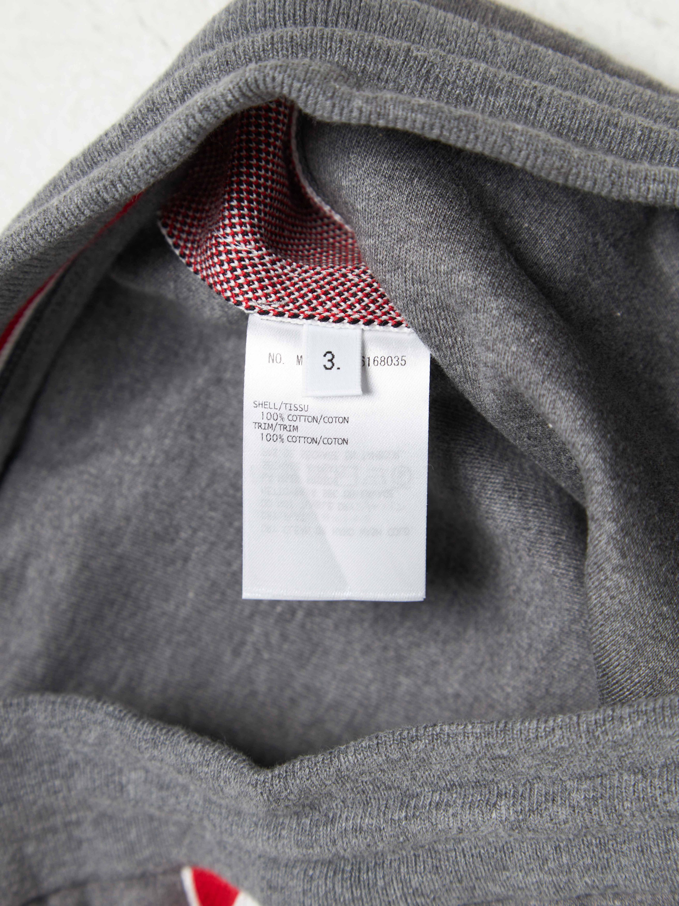 Thom Browne Gray Cotton Striped Shorts Size US 34 / EU 50 - 5 Thumbnail