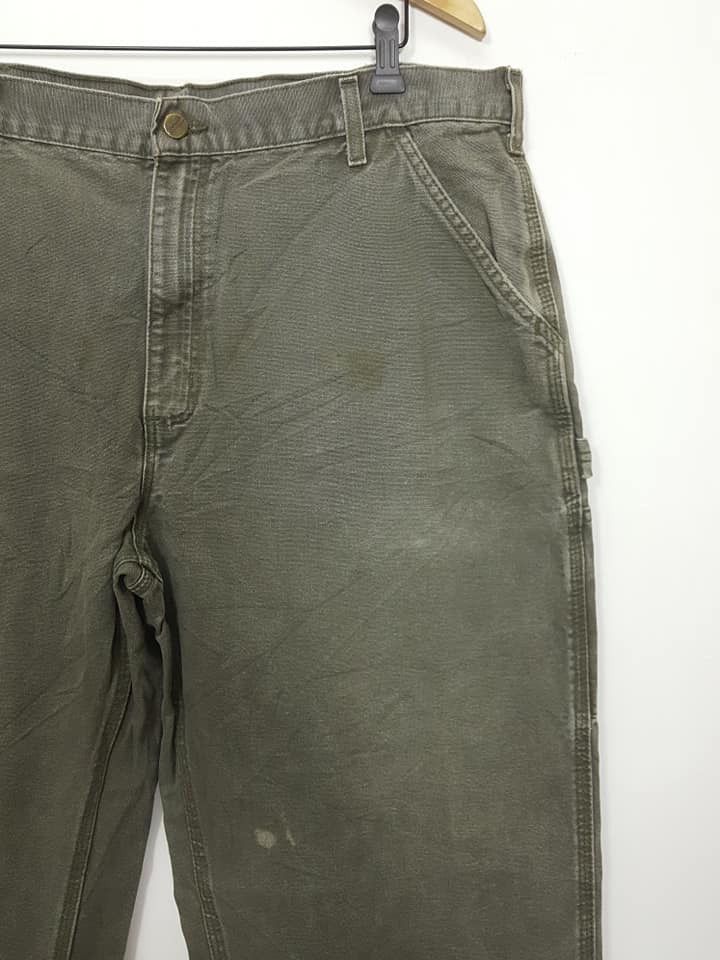 Carhartt Cotton Canvas Wide Relax Carpenter Dungaree Fit Pant Size US 39 - 6 Thumbnail