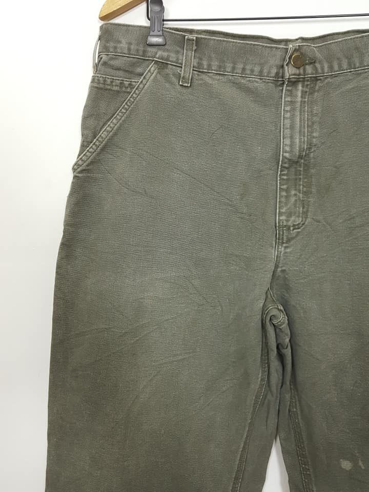 Carhartt Cotton Canvas Wide Relax Carpenter Dungaree Fit Pant Size US 39 - 5 Thumbnail