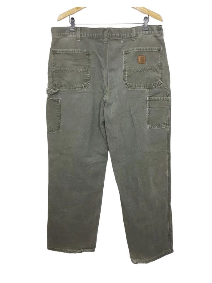 Carhartt Cotton Canvas Wide Relax Carpenter Dungaree Fit Pant Size US 39 - 2 Thumbnail