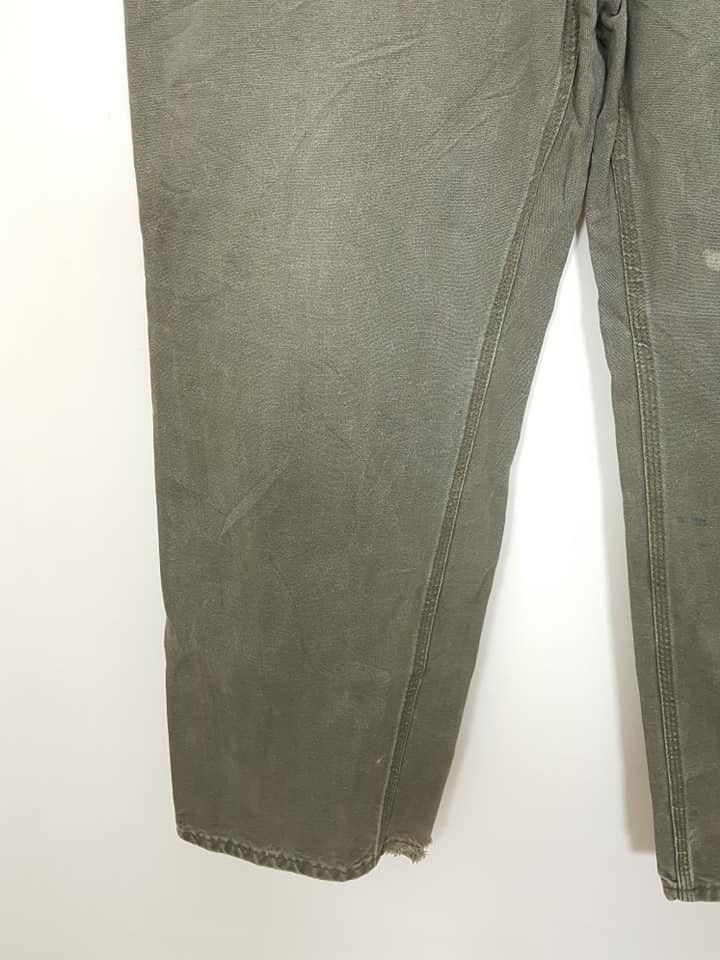 Carhartt Cotton Canvas Wide Relax Carpenter Dungaree Fit Pant Size US 39 - 9 Thumbnail