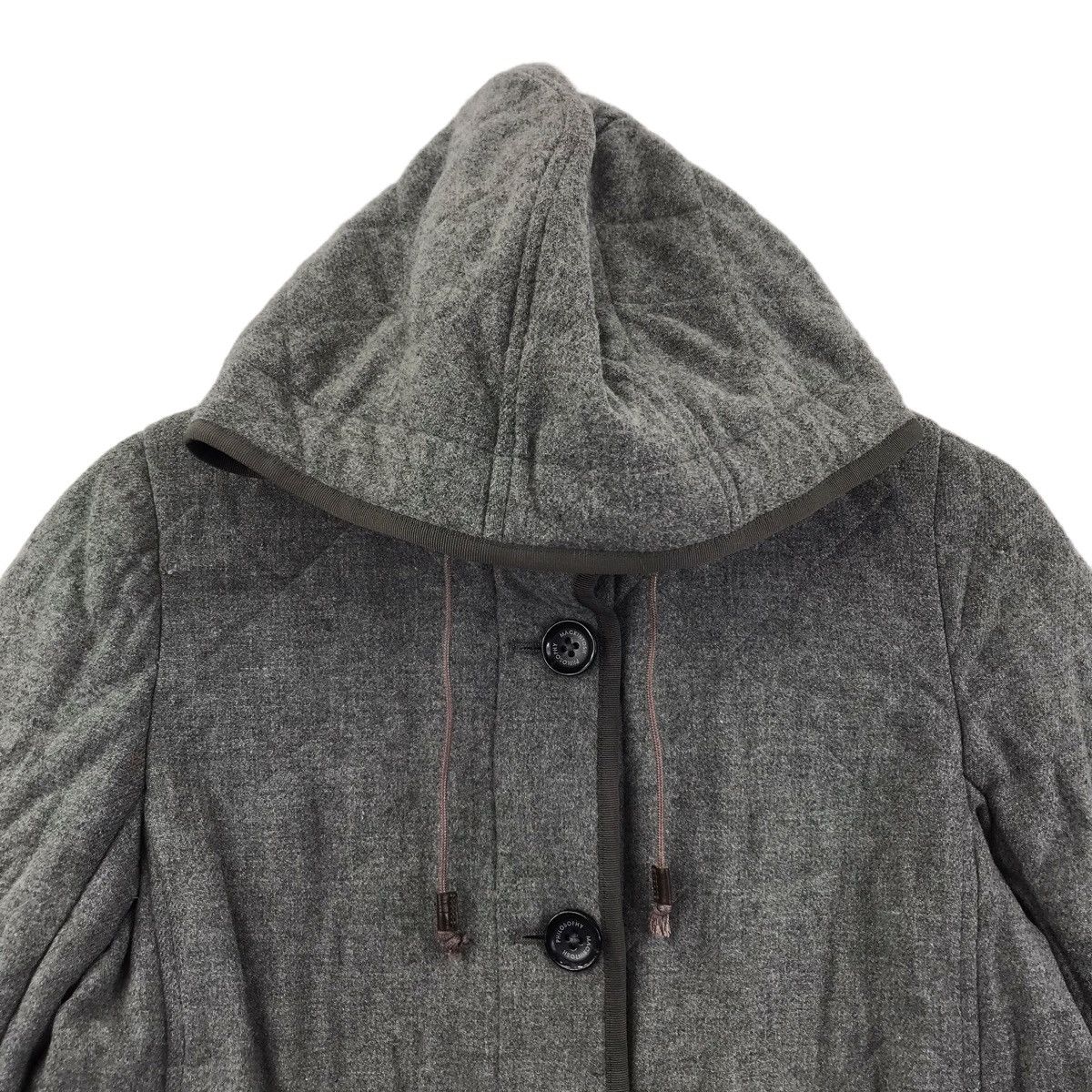 Mackintosh MACKINTOSH PHILOSOPHY Scotland Designer Quilted Grey Parka Size XS / US 0-2 / IT 36-38 - 2 Thumbnail