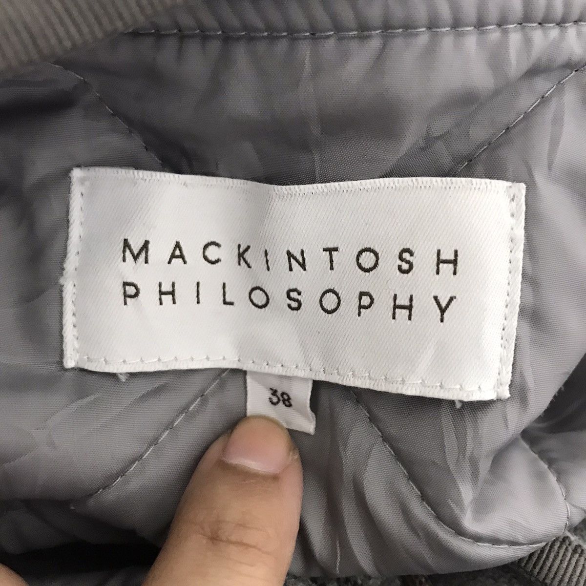 Mackintosh MACKINTOSH PHILOSOPHY Scotland Designer Quilted Grey Parka Size XS / US 0-2 / IT 36-38 - 5 Thumbnail