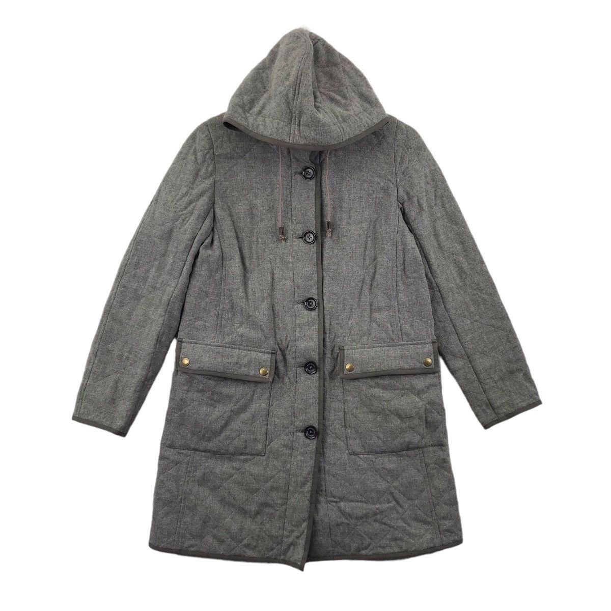 Mackintosh MACKINTOSH PHILOSOPHY Scotland Designer Quilted Grey Parka Size XS / US 0-2 / IT 36-38 - 1 Thumbnail