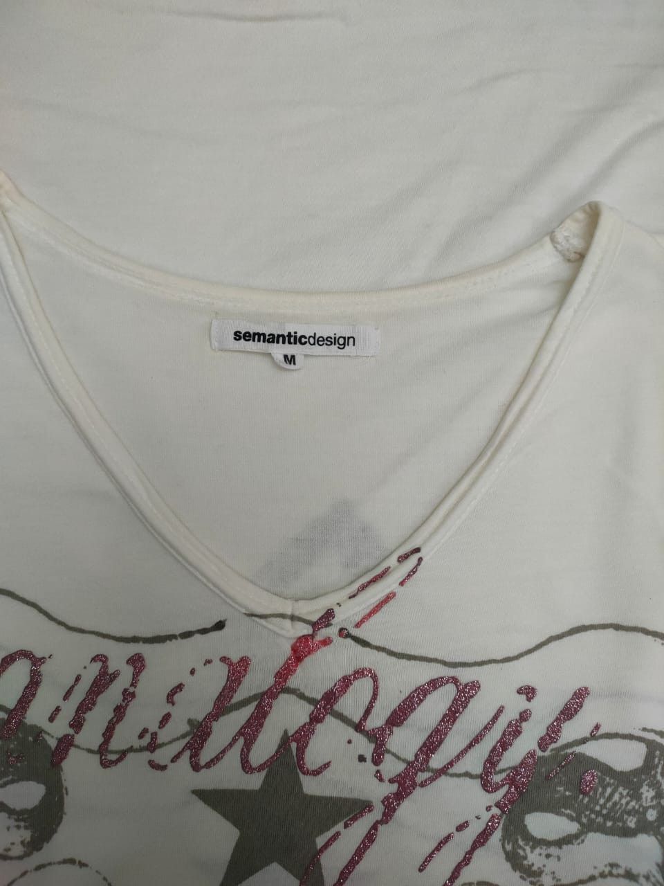 In The Attic Semantic Design Skull V Neck T Size US S / EU 44-46 / 1 - 3 Thumbnail