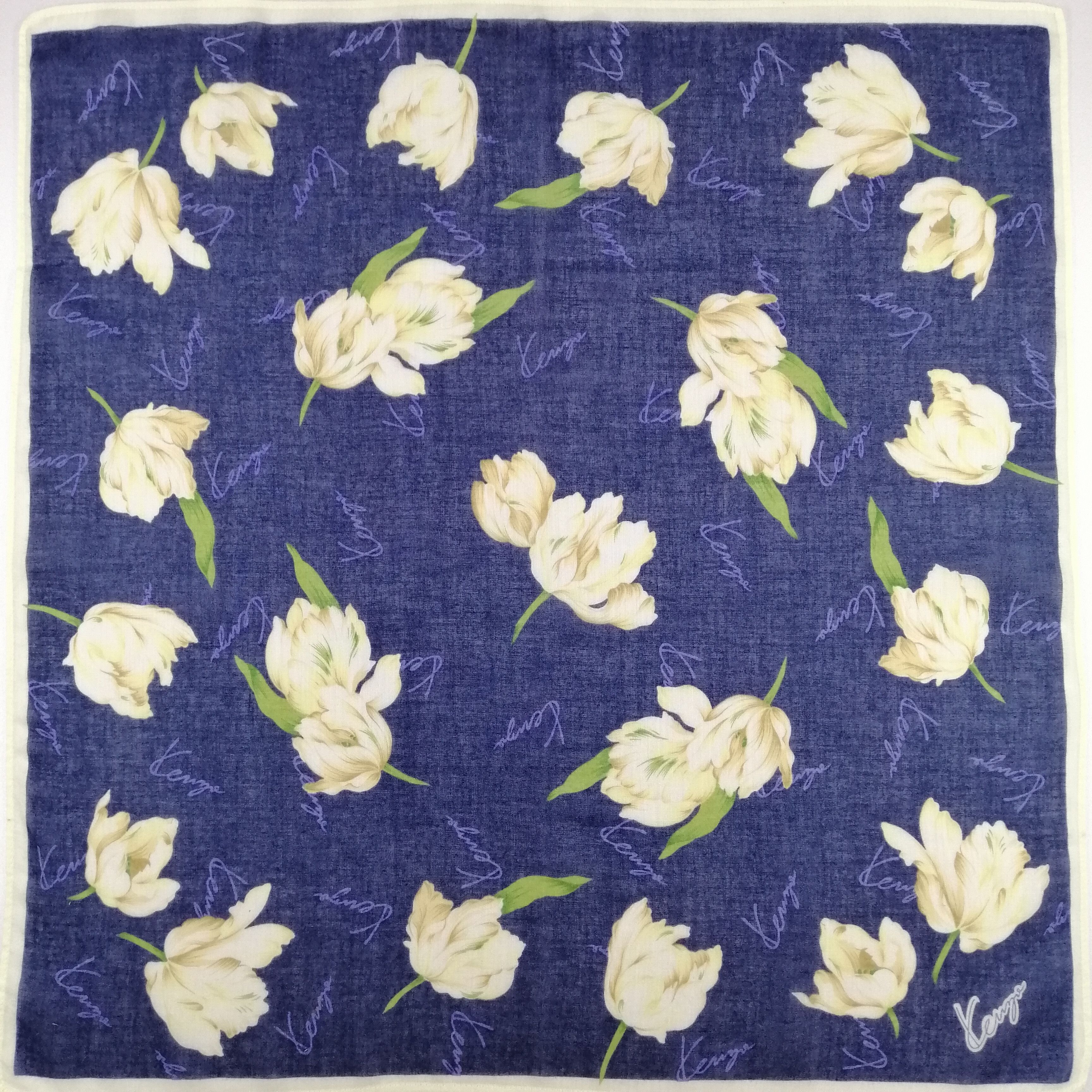Kenzo × Vintage Kenzo Handkerchief/Neckerchief/Bandana-KD2159 Size ONE SIZE - 2 Thumbnail