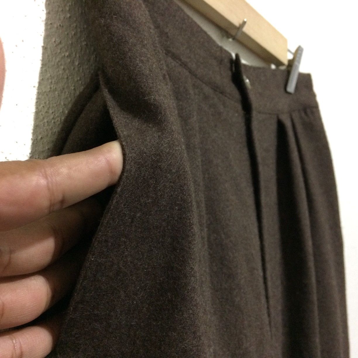 Mugler Vintage Thierry Mugler Pants high waist Wool Lamp Hair Size 28" / US 6 / IT 42 - 2 Thumbnail
