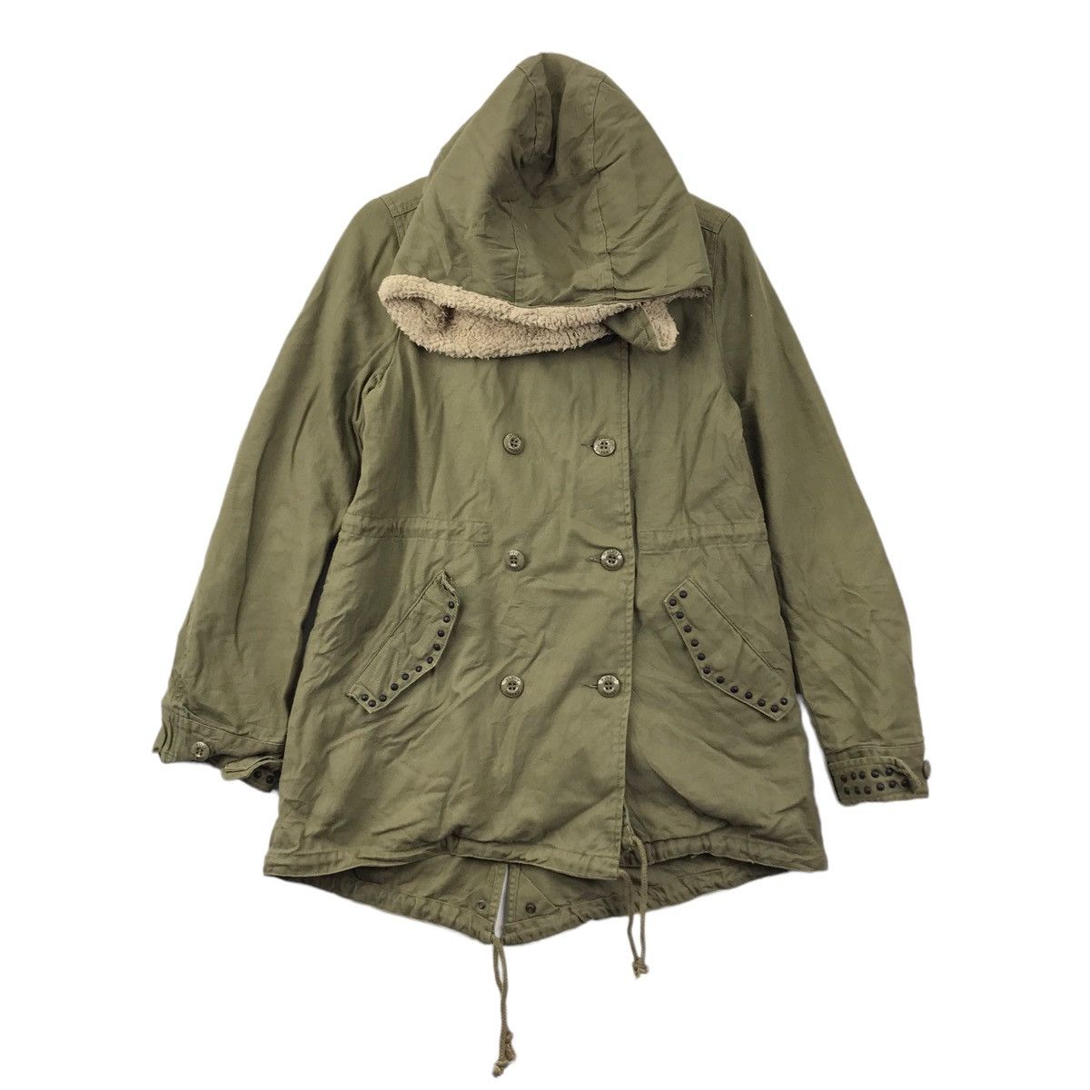 Other ROCKERS RODEO CROWN & Co. Skull With Rose Hooded Parka Size S / US 4 / IT 40 - 3 Thumbnail