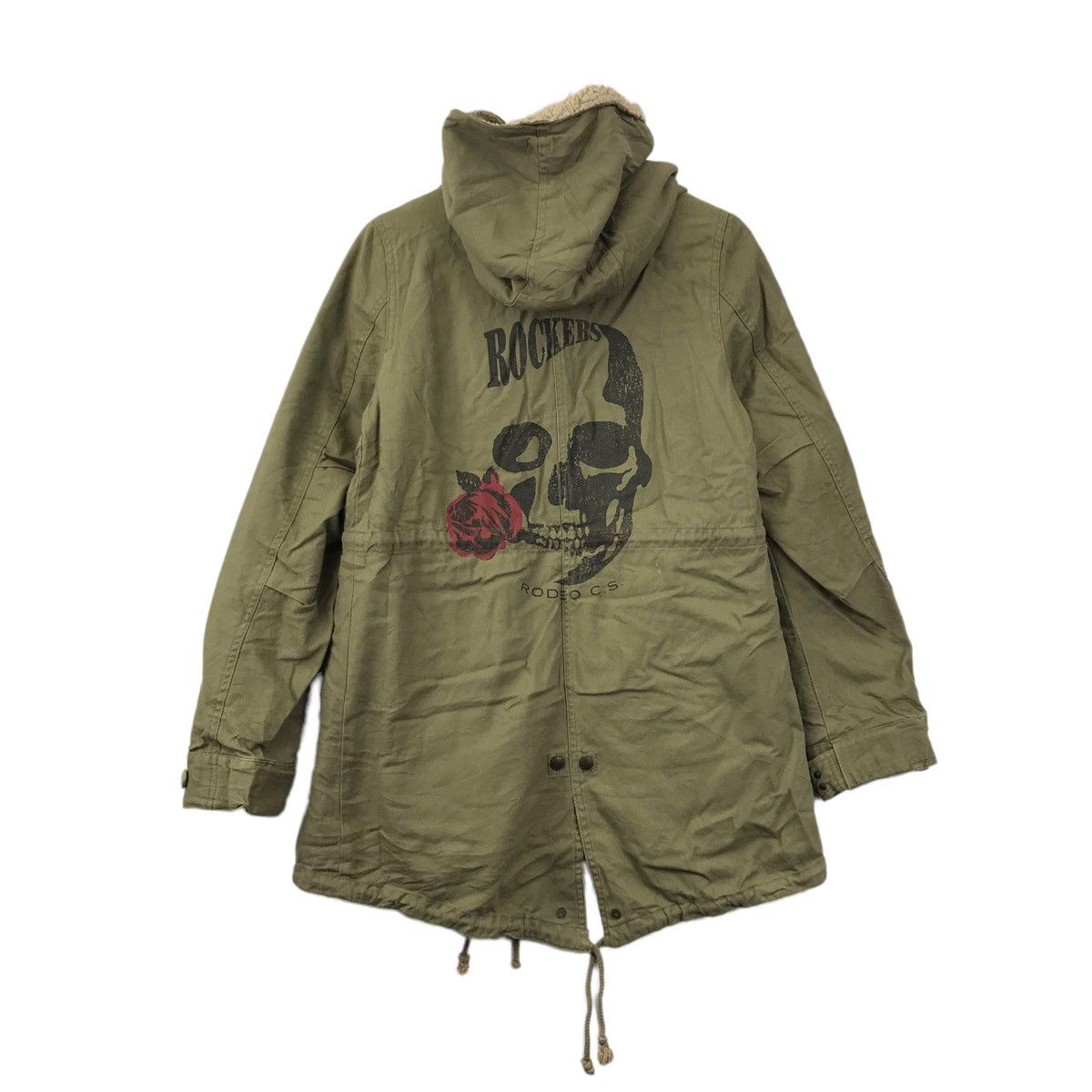 Other ROCKERS RODEO CROWN & Co. Skull With Rose Hooded Parka Size S / US 4 / IT 40 - 1 Thumbnail