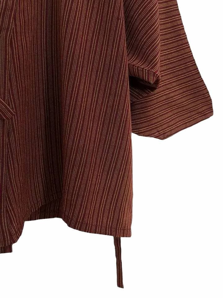 Other Hitoe Haori 'Shima' Vertical Striped Japan Jacket Size US M / EU 48-50 / 2 - 9 Thumbnail