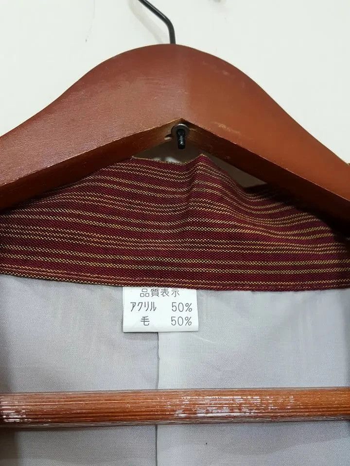 Other Hitoe Haori 'Shima' Vertical Striped Japan Jacket Size US M / EU 48-50 / 2 - 10 Thumbnail